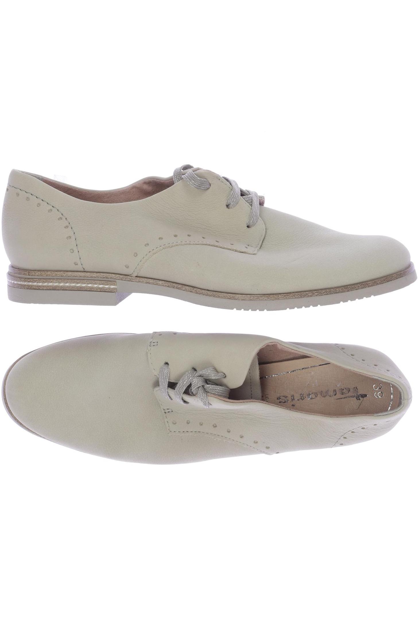 

Tamaris Damen Halbschuh, cremeweiß, Gr. 39