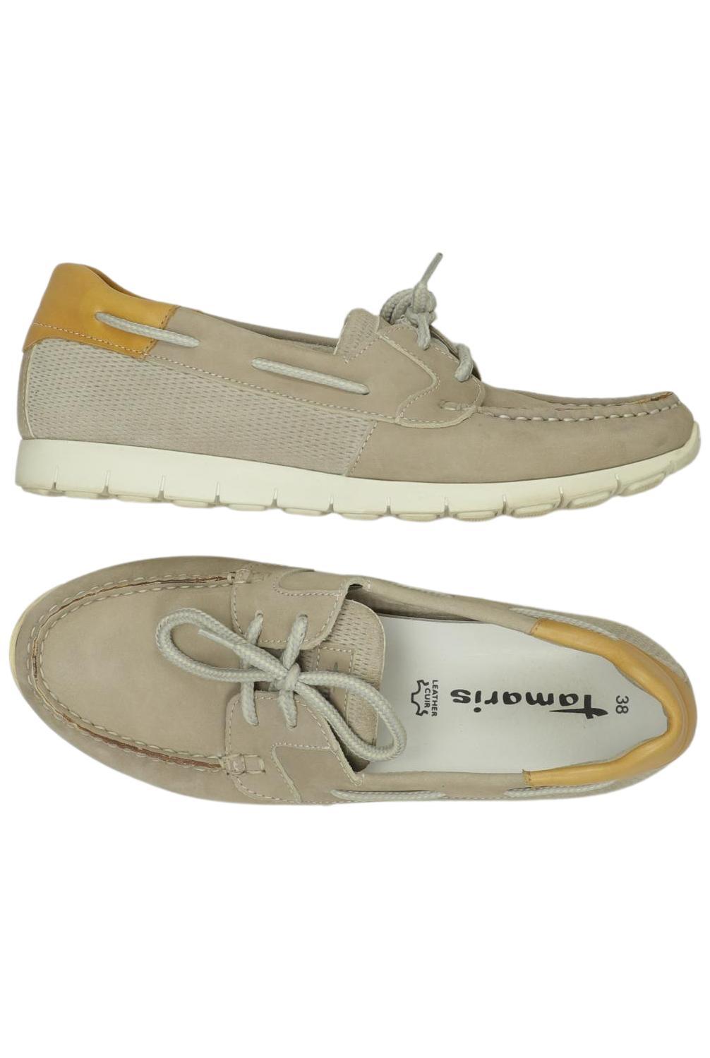 

Tamaris Damen Halbschuh, beige, Gr. 38