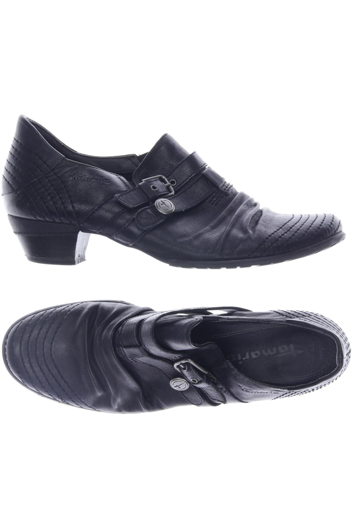 

Tamaris Damen Halbschuh, schwarz, Gr. 39
