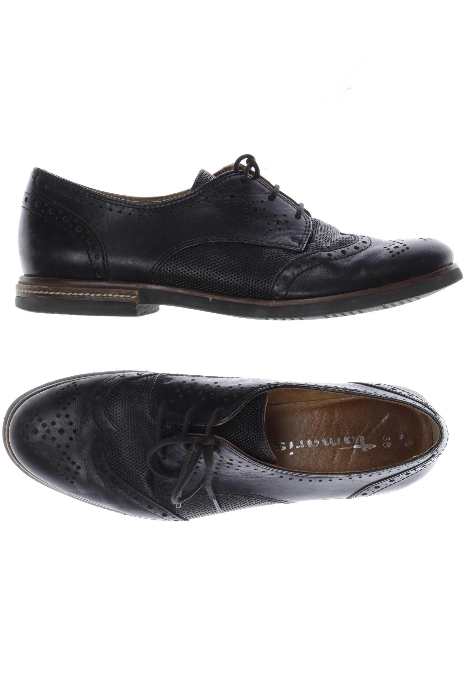 

Tamaris Damen Halbschuh, schwarz, Gr. 38