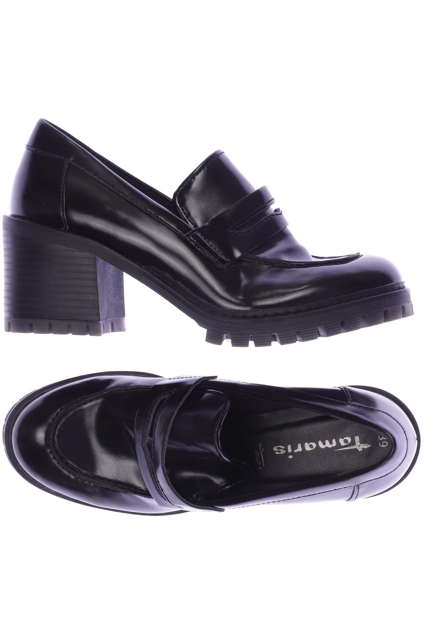 

Tamaris Damen Halbschuh, schwarz, Gr. 39