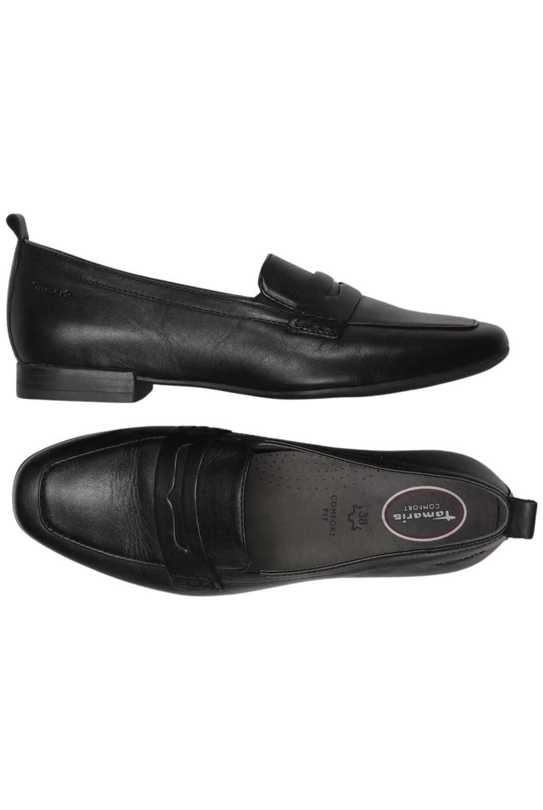 

Tamaris Damen Halbschuh, schwarz, Gr. 38