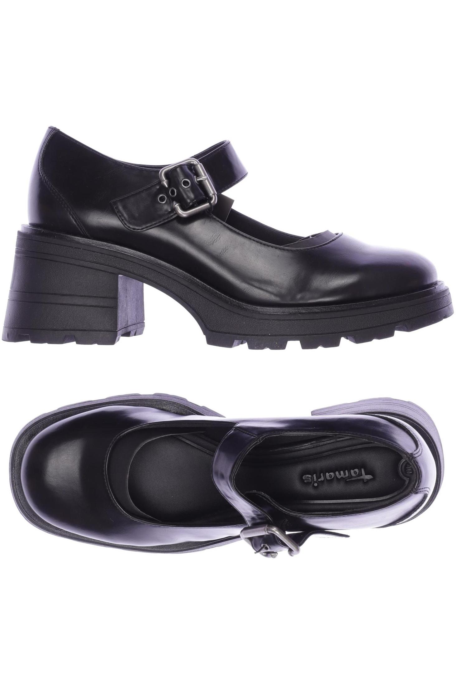 

Tamaris Damen Halbschuh, schwarz, Gr. 40
