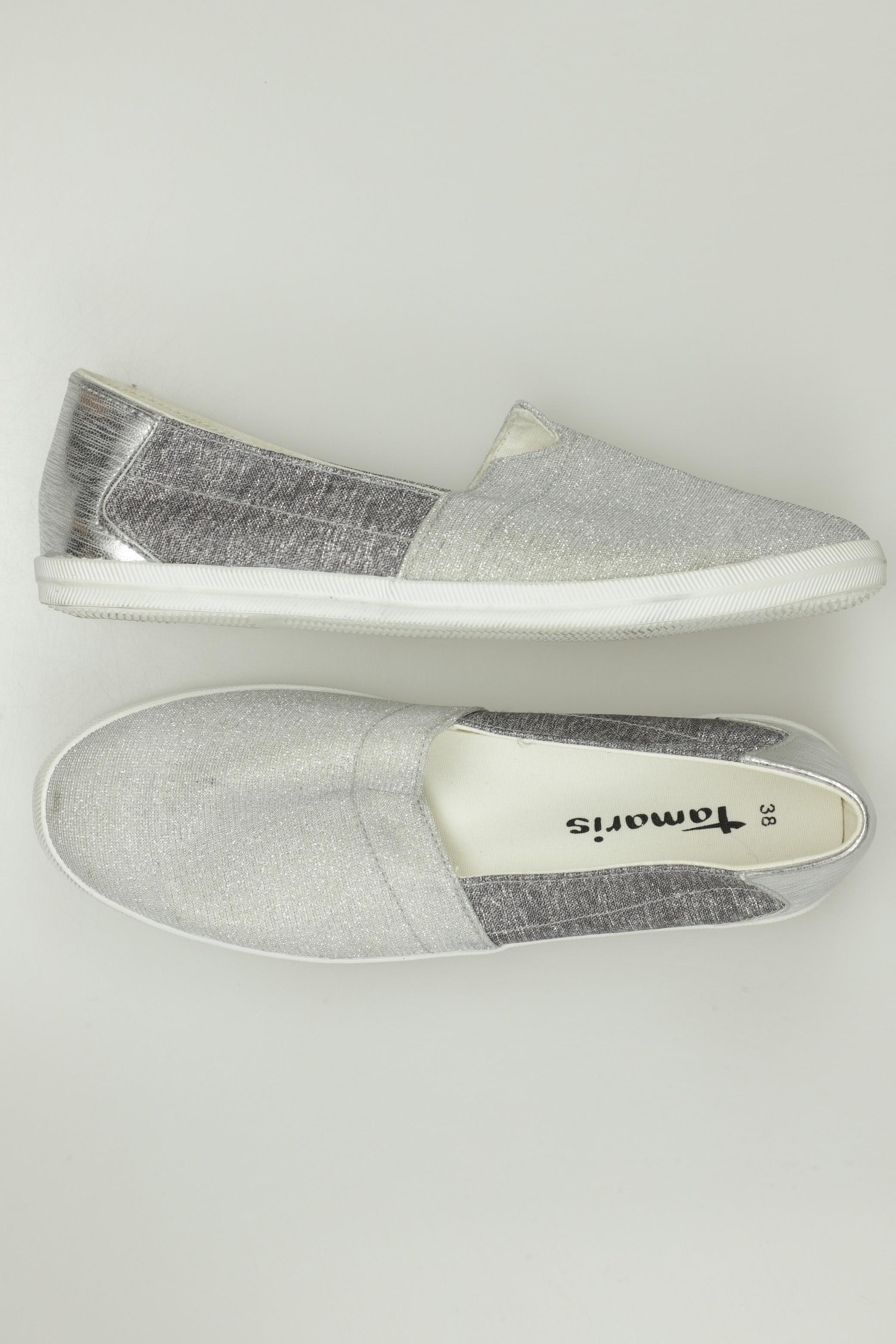

Tamaris Damen Halbschuh, silber, Gr. 38