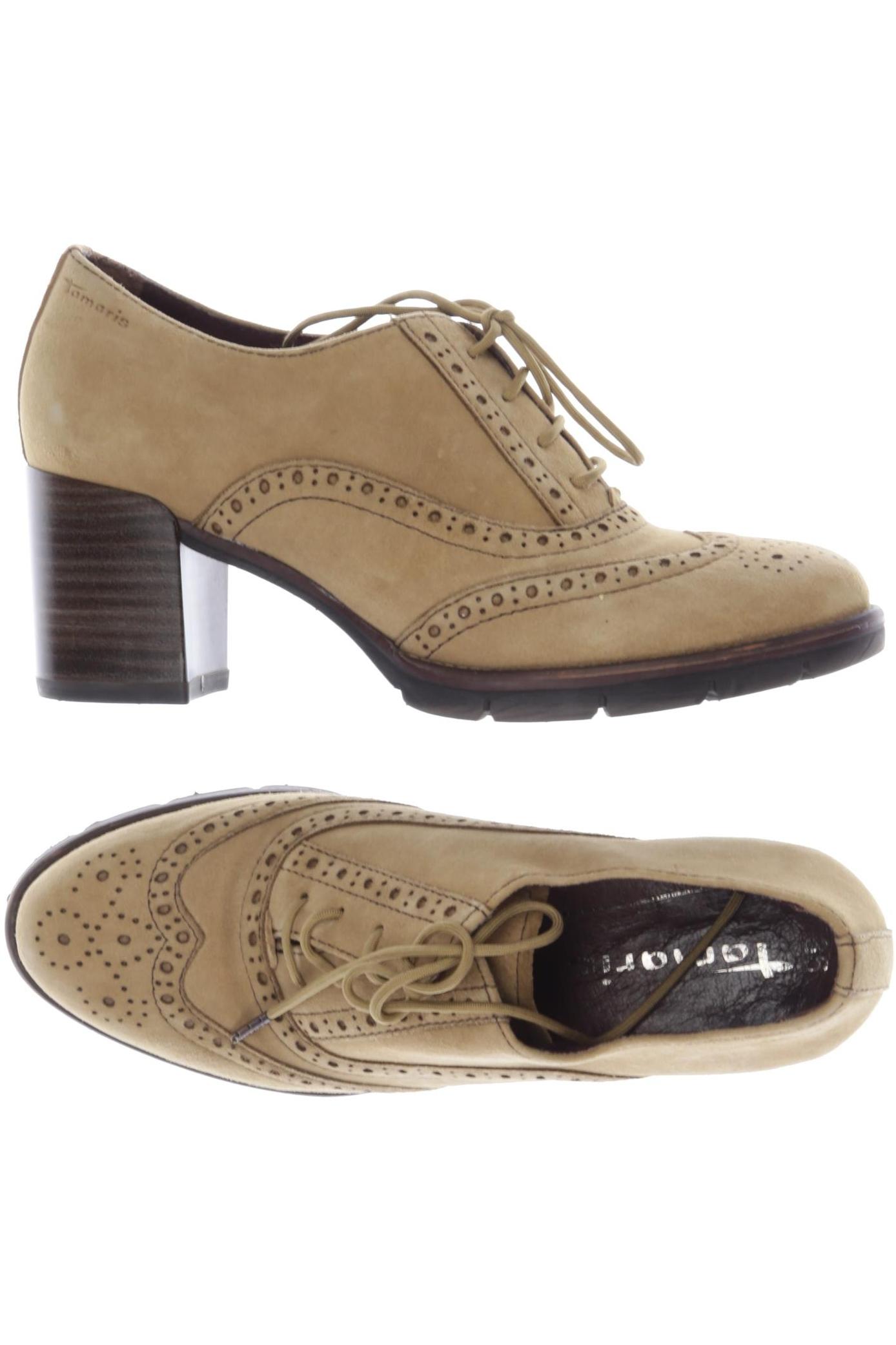 

Tamaris Damen Halbschuh, beige, Gr. 36
