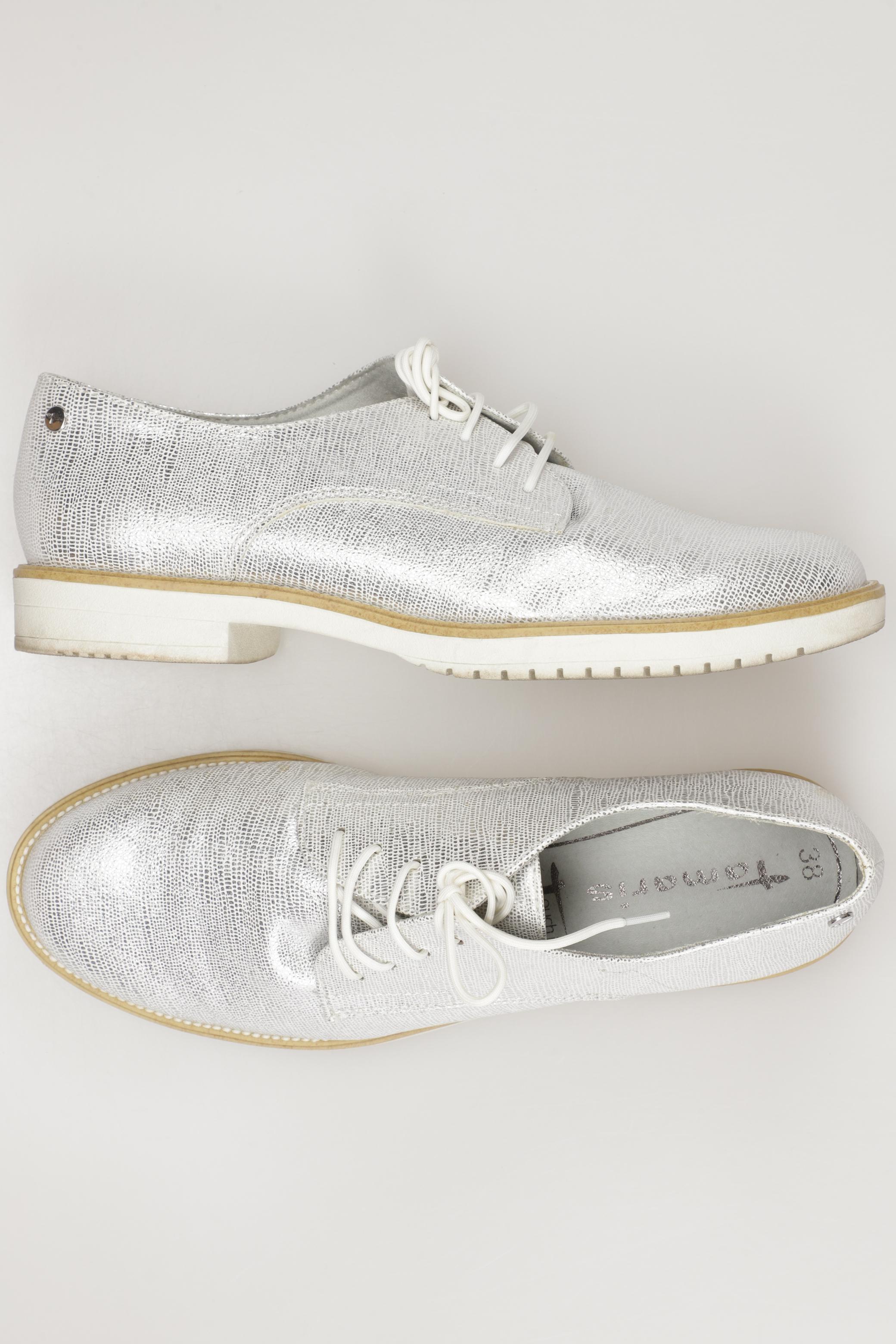 

Tamaris Damen Halbschuh, silber, Gr. 38