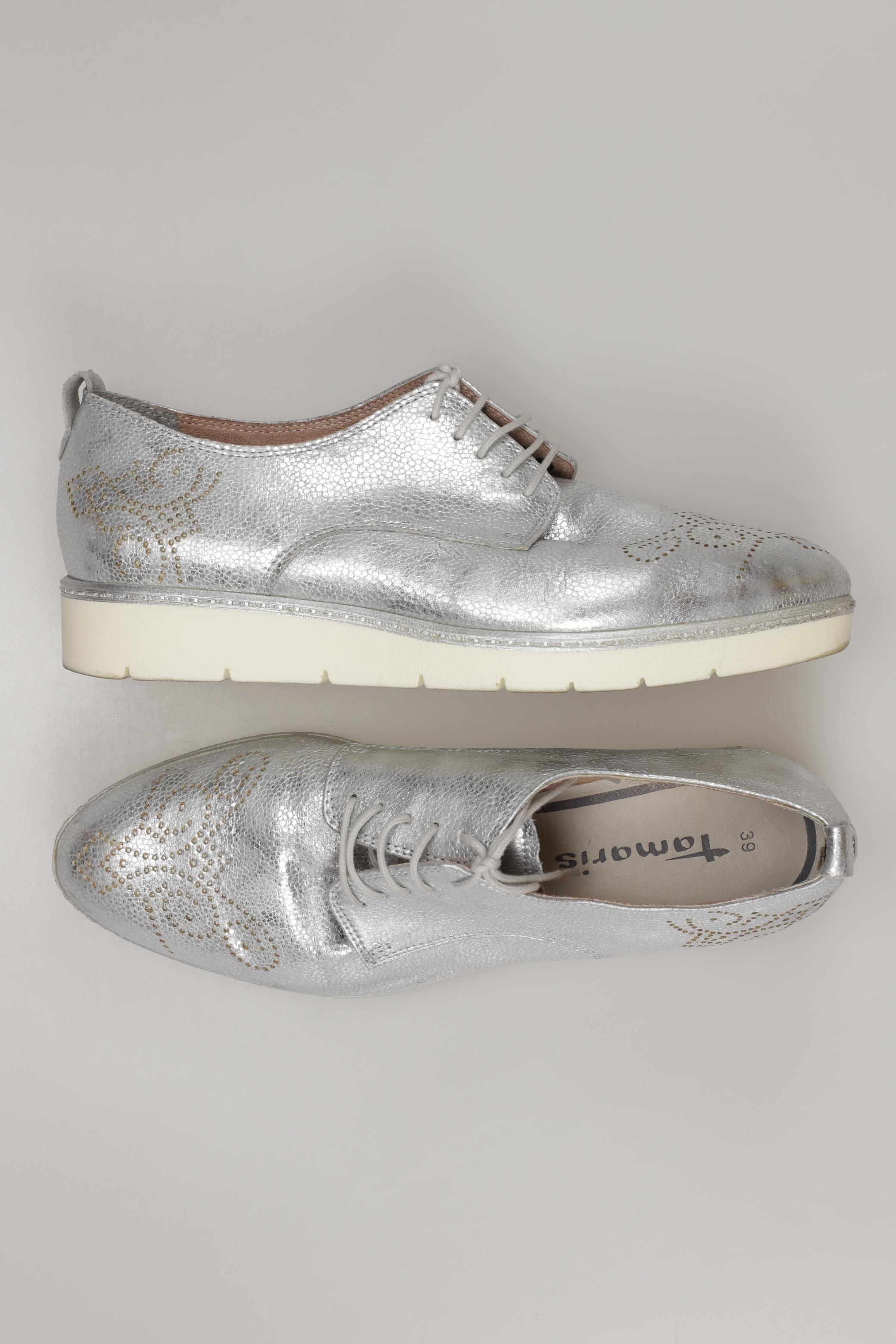 

Tamaris Damen Halbschuh, silber, Gr. 39