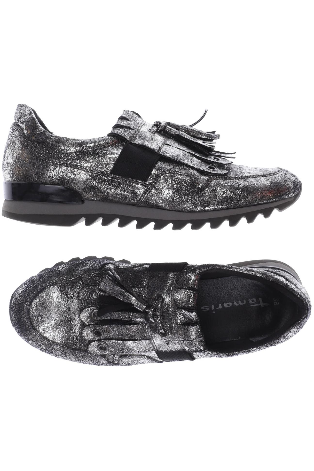 

Tamaris Damen Halbschuh, silber, Gr. 38
