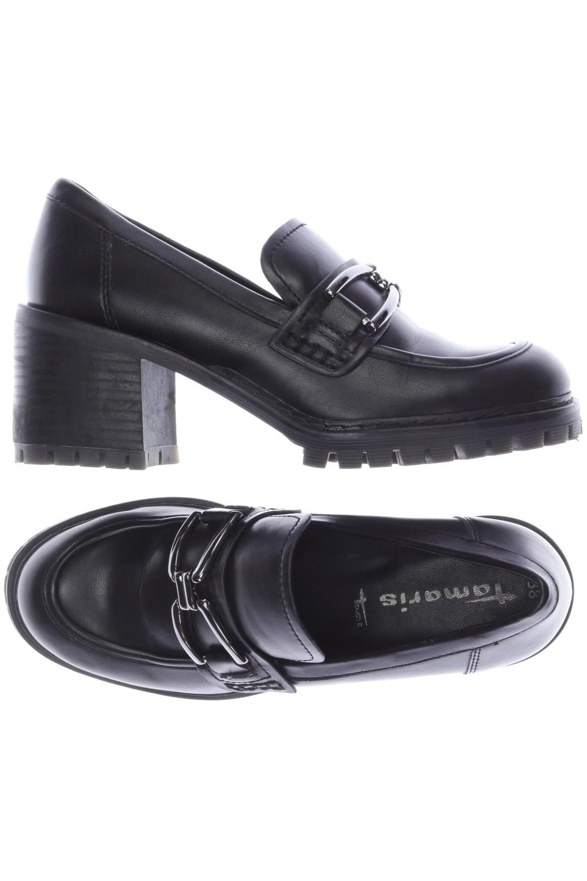 

Tamaris Damen Halbschuh, schwarz, Gr. 38