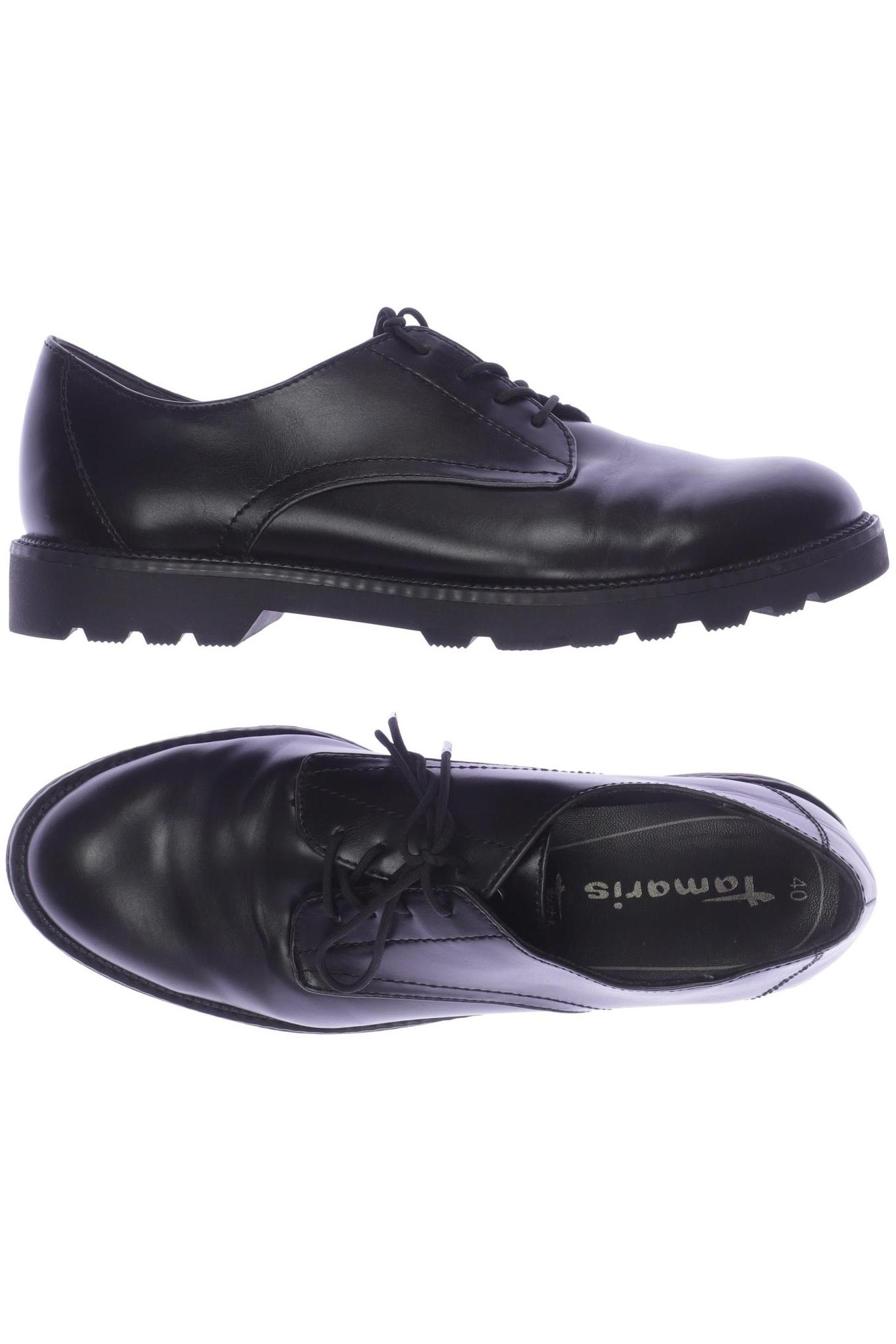 

Tamaris Damen Halbschuh, schwarz, Gr. 40