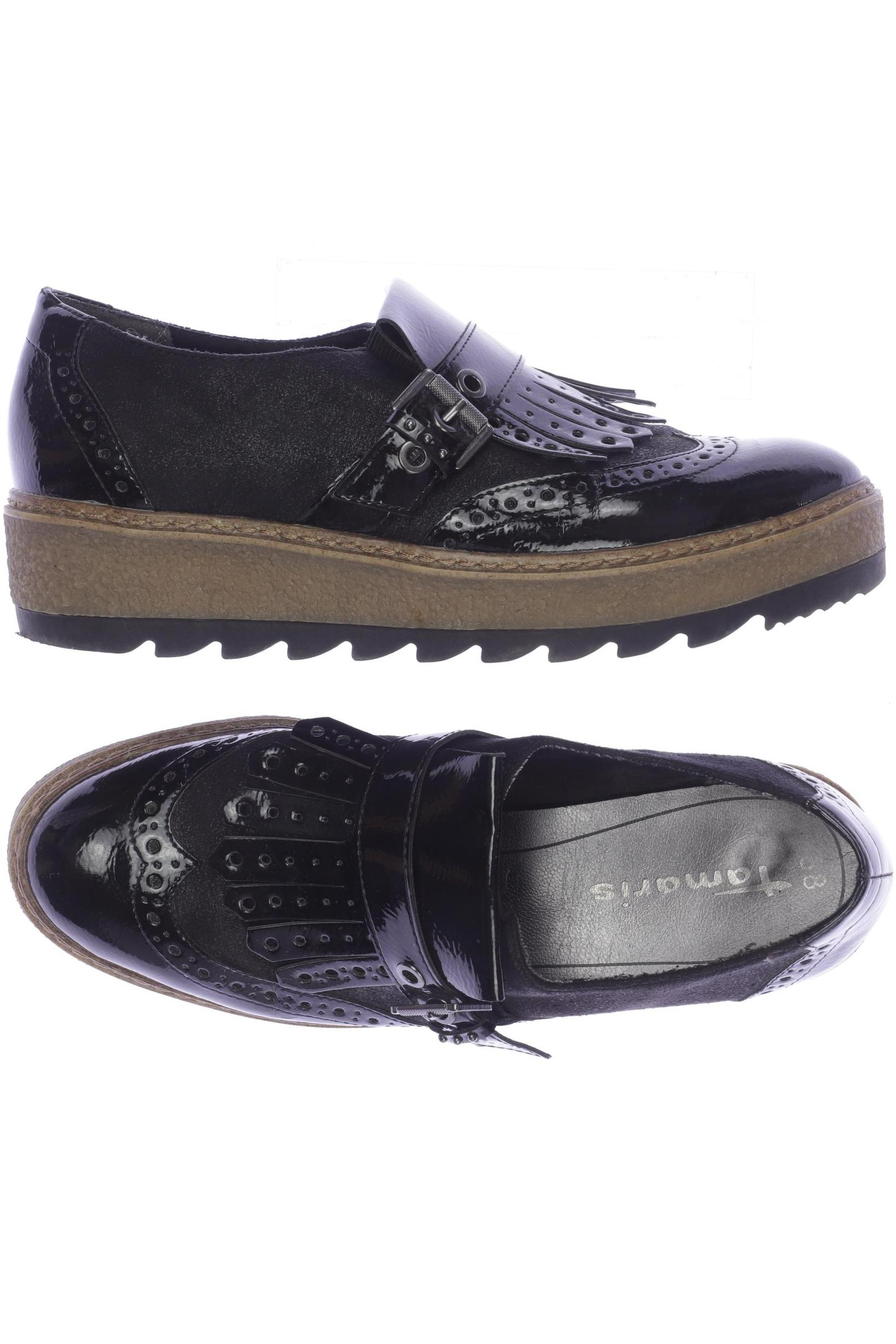 

Tamaris Damen Halbschuh, schwarz, Gr. 38