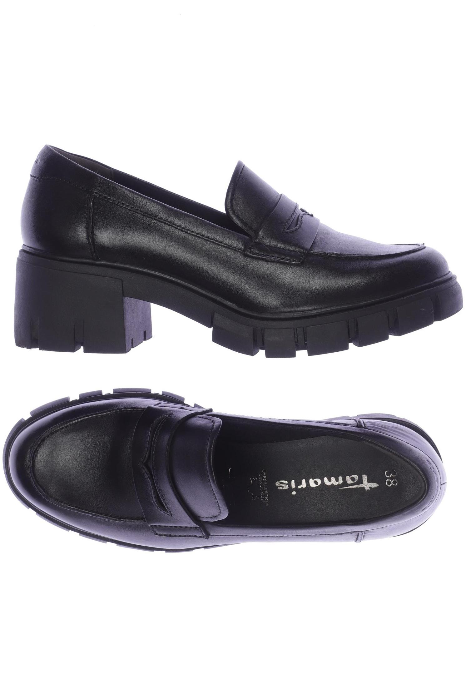 

Tamaris Damen Halbschuh, schwarz, Gr. 38