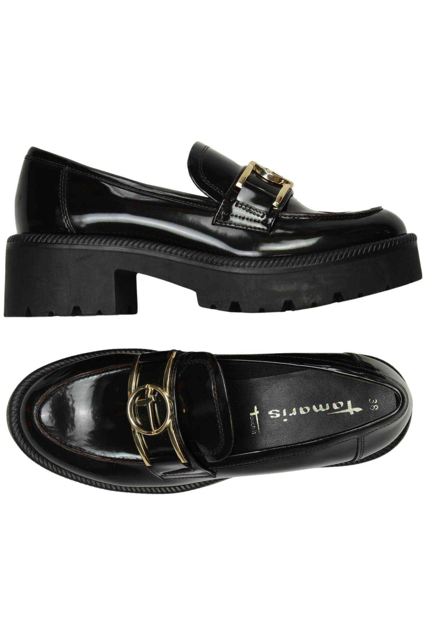 

Tamaris Damen Halbschuh, schwarz, Gr. 38