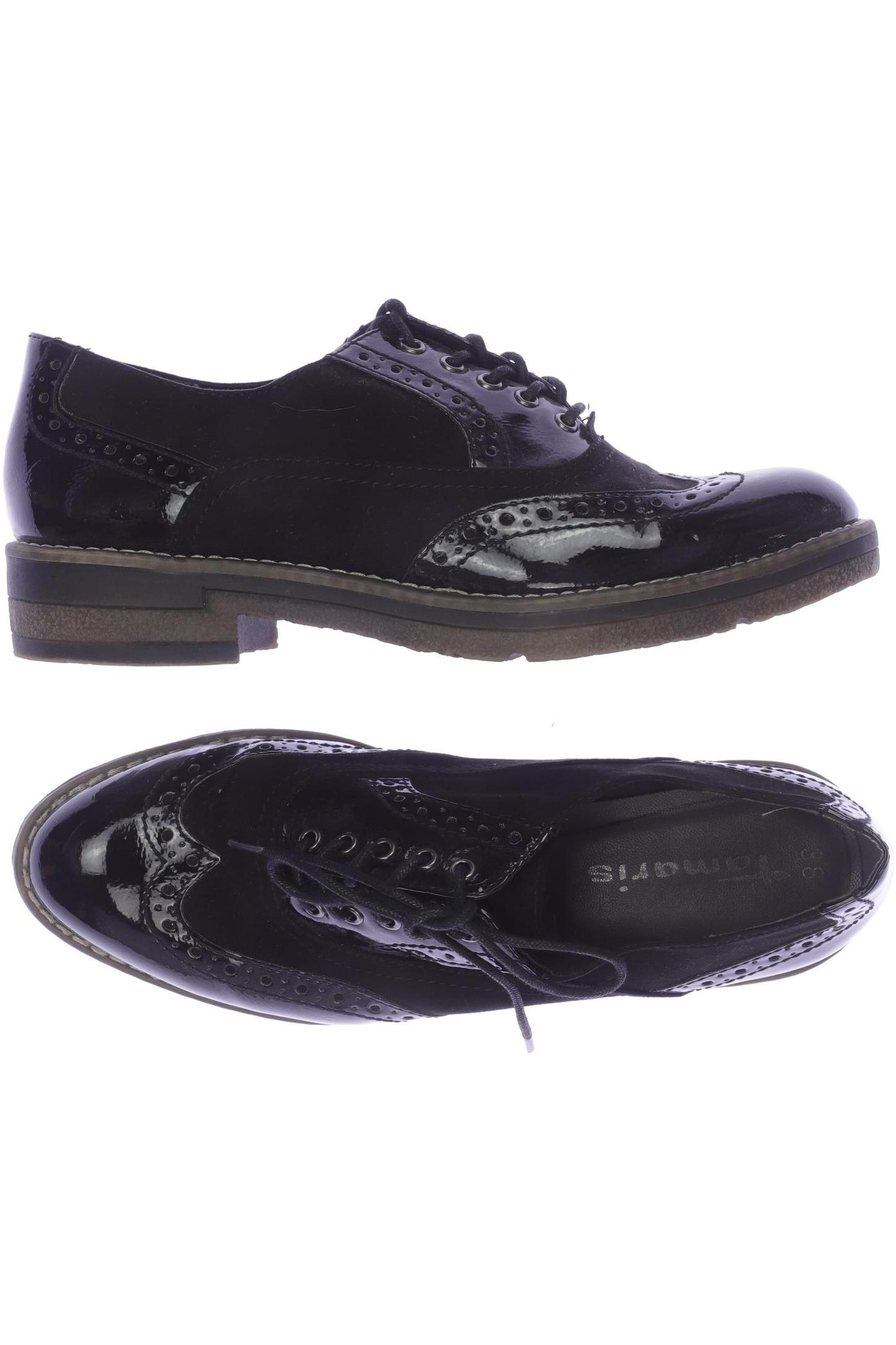 

Tamaris Damen Halbschuh, schwarz, Gr. 38