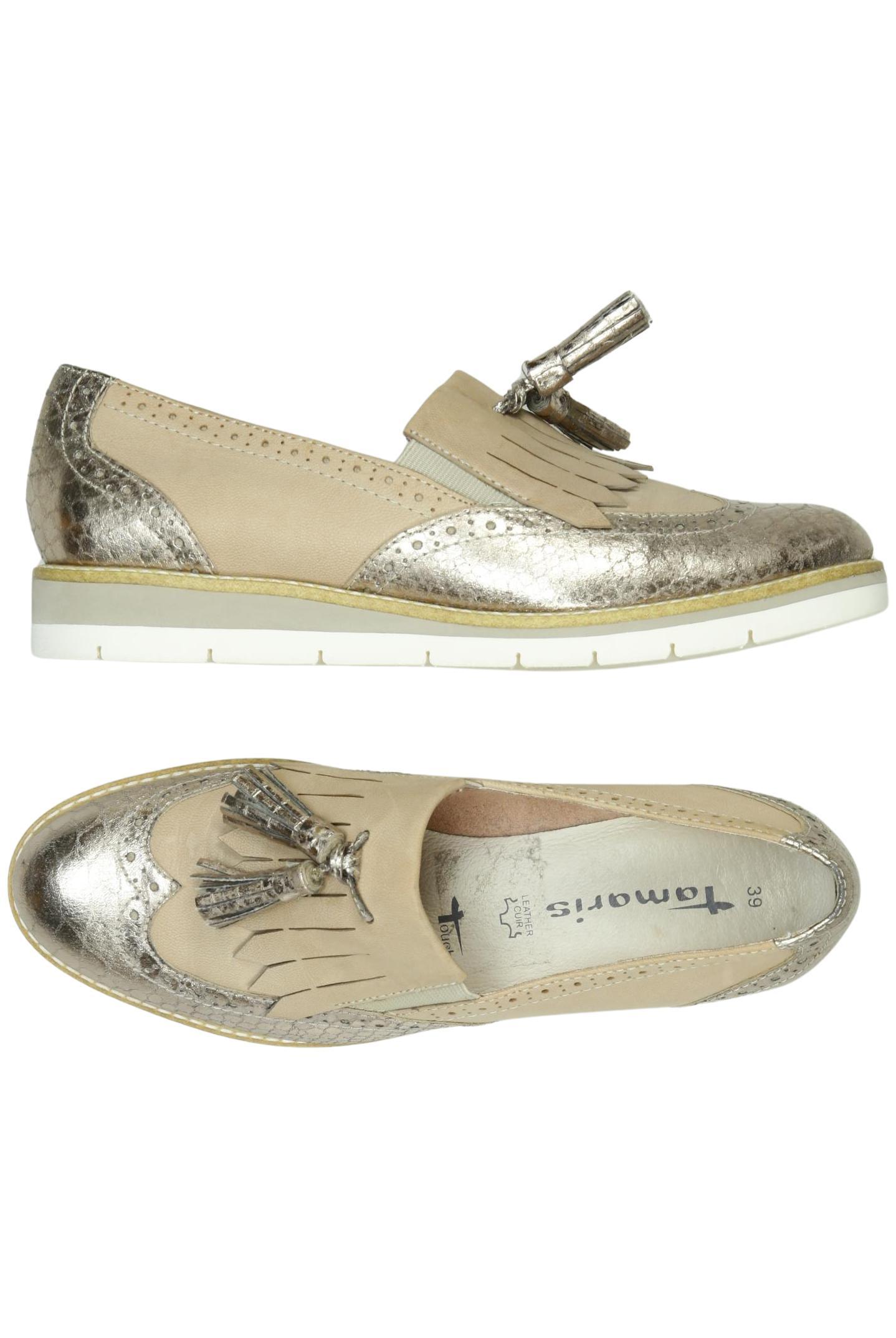 

Tamaris Damen Halbschuh, beige, Gr. 39