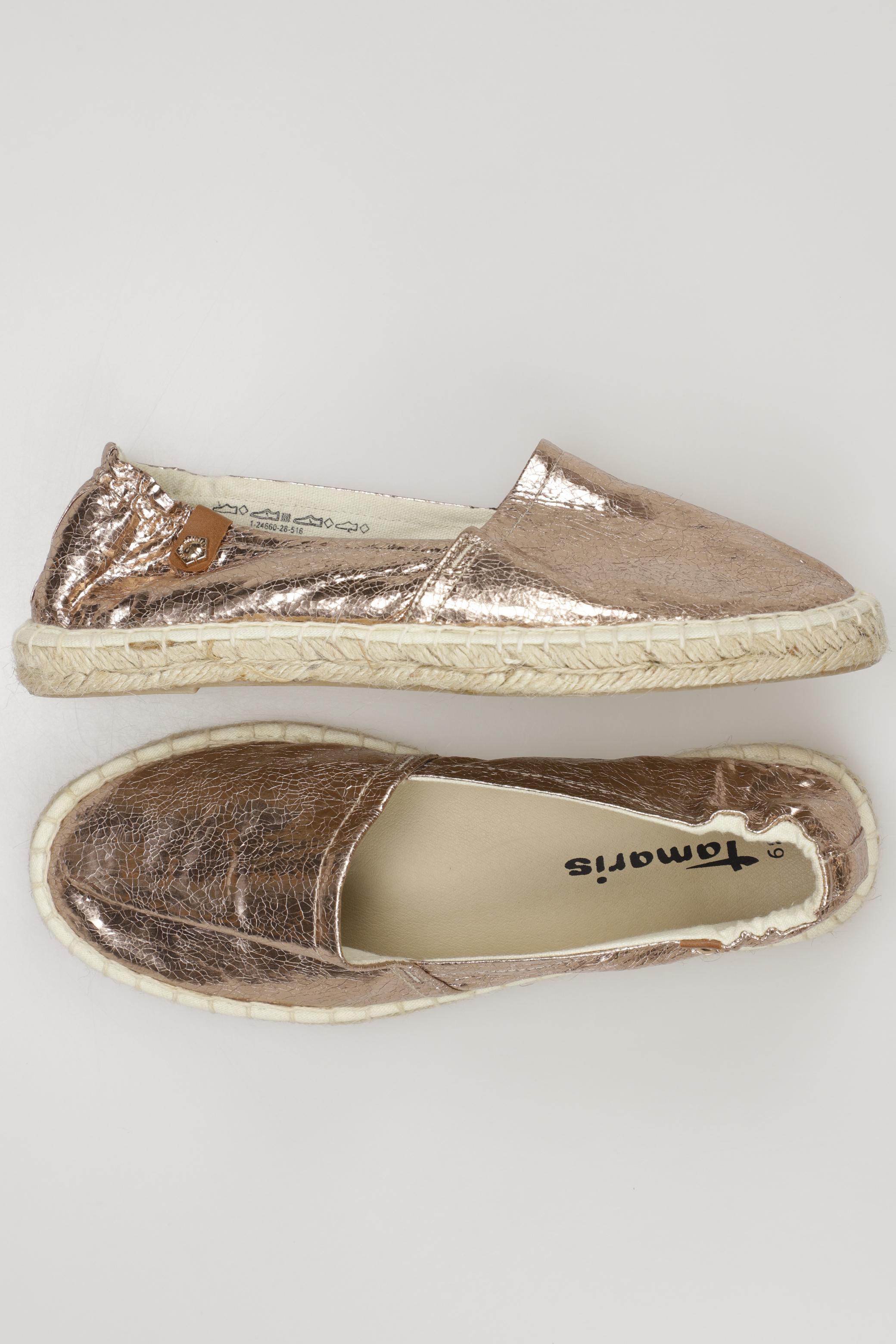 

Tamaris Damen Halbschuh, gold, Gr. 39