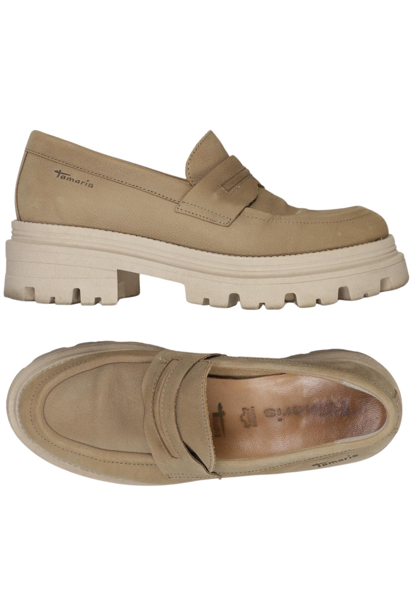 

Tamaris Damen Halbschuh, beige, Gr. 38