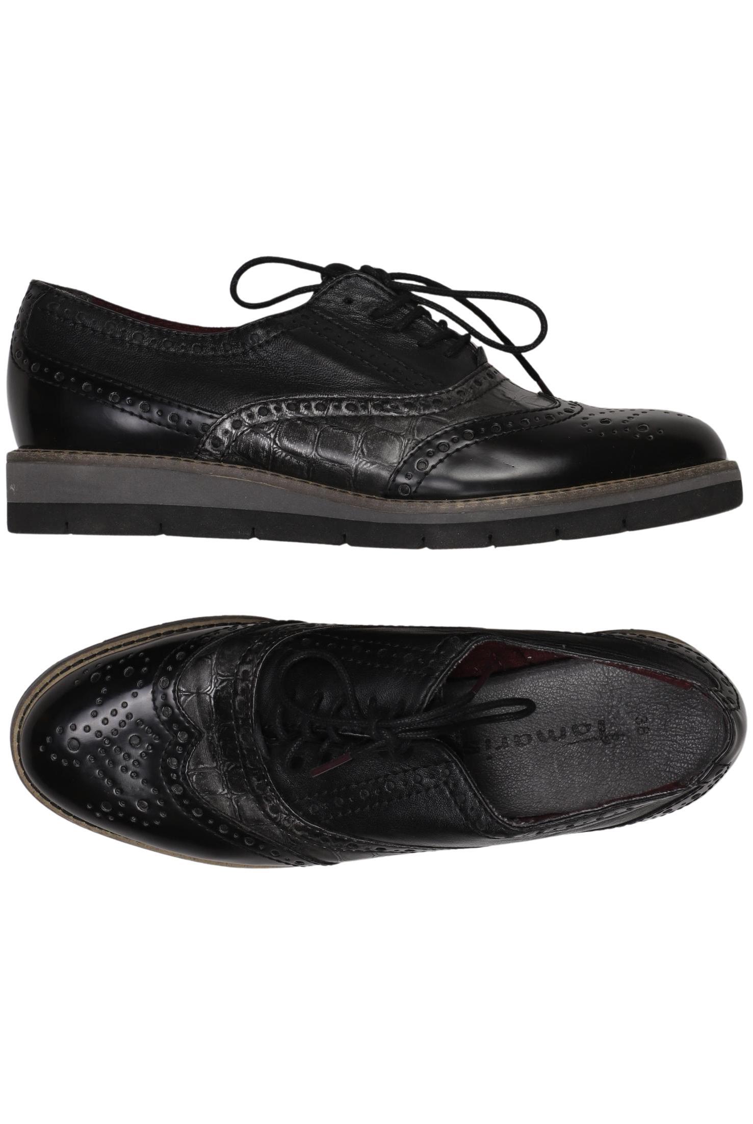 

Tamaris Damen Halbschuh, schwarz, Gr. 38