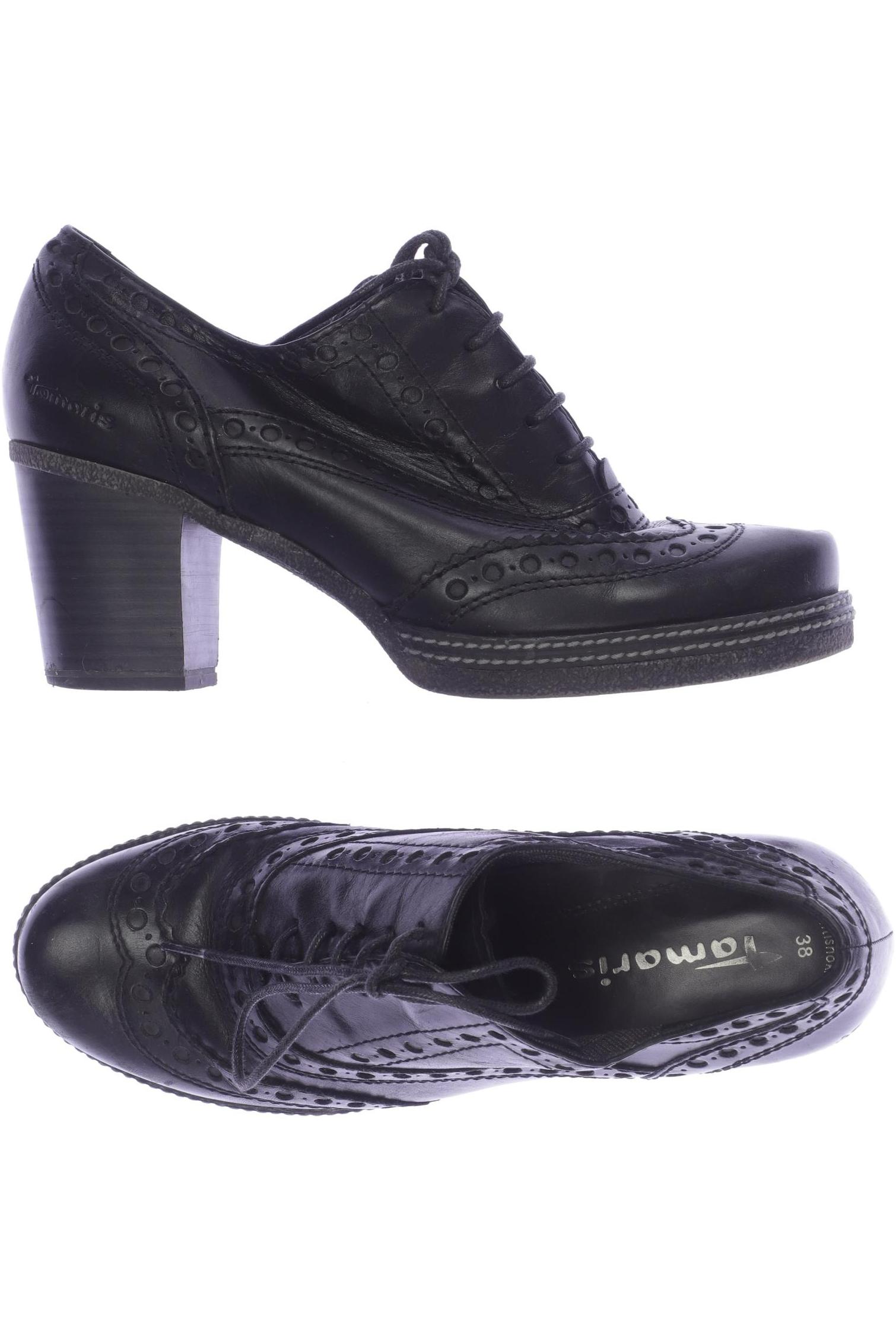 

Tamaris Damen Halbschuh, schwarz, Gr. 38