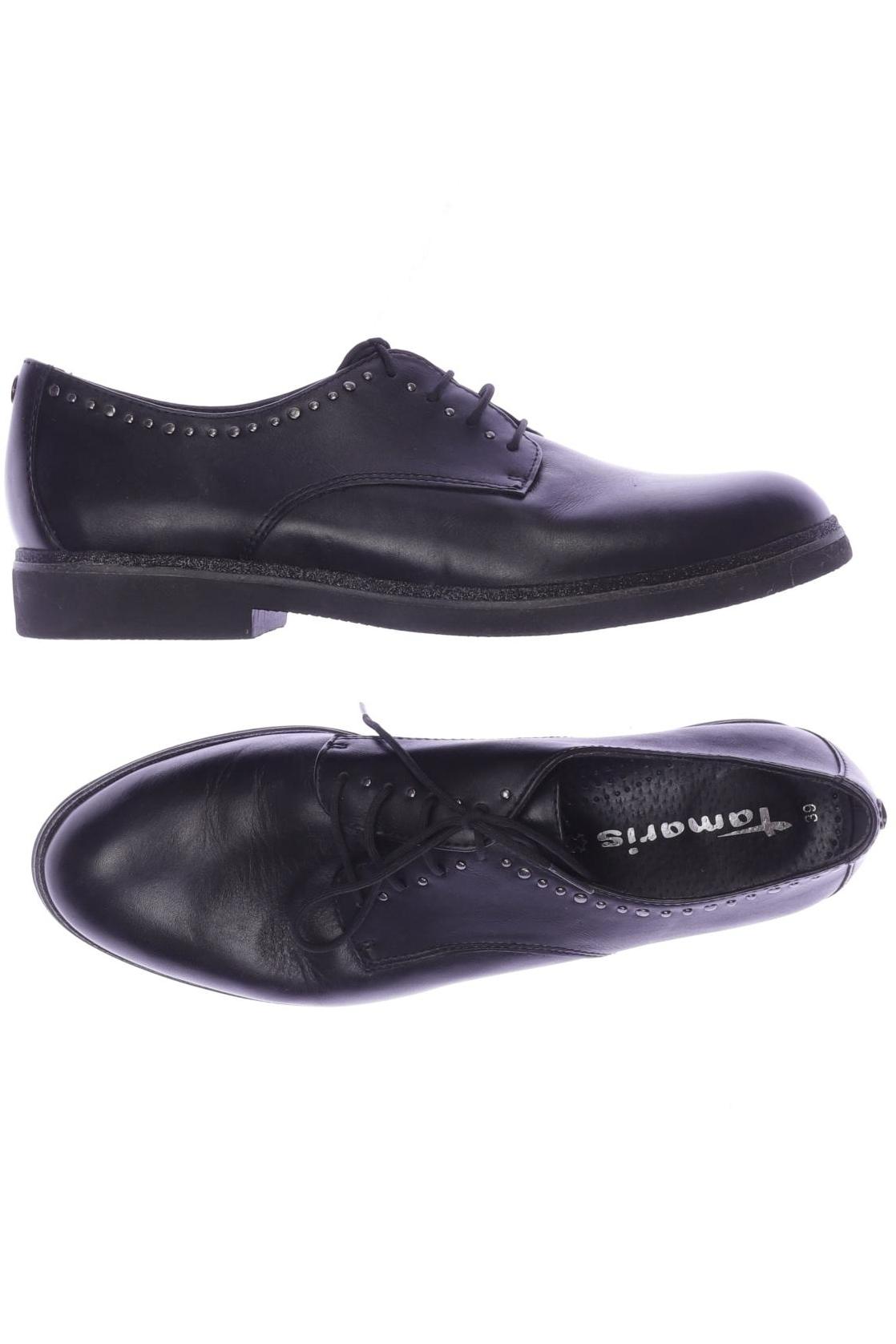 

Tamaris Damen Halbschuh, schwarz, Gr. 39