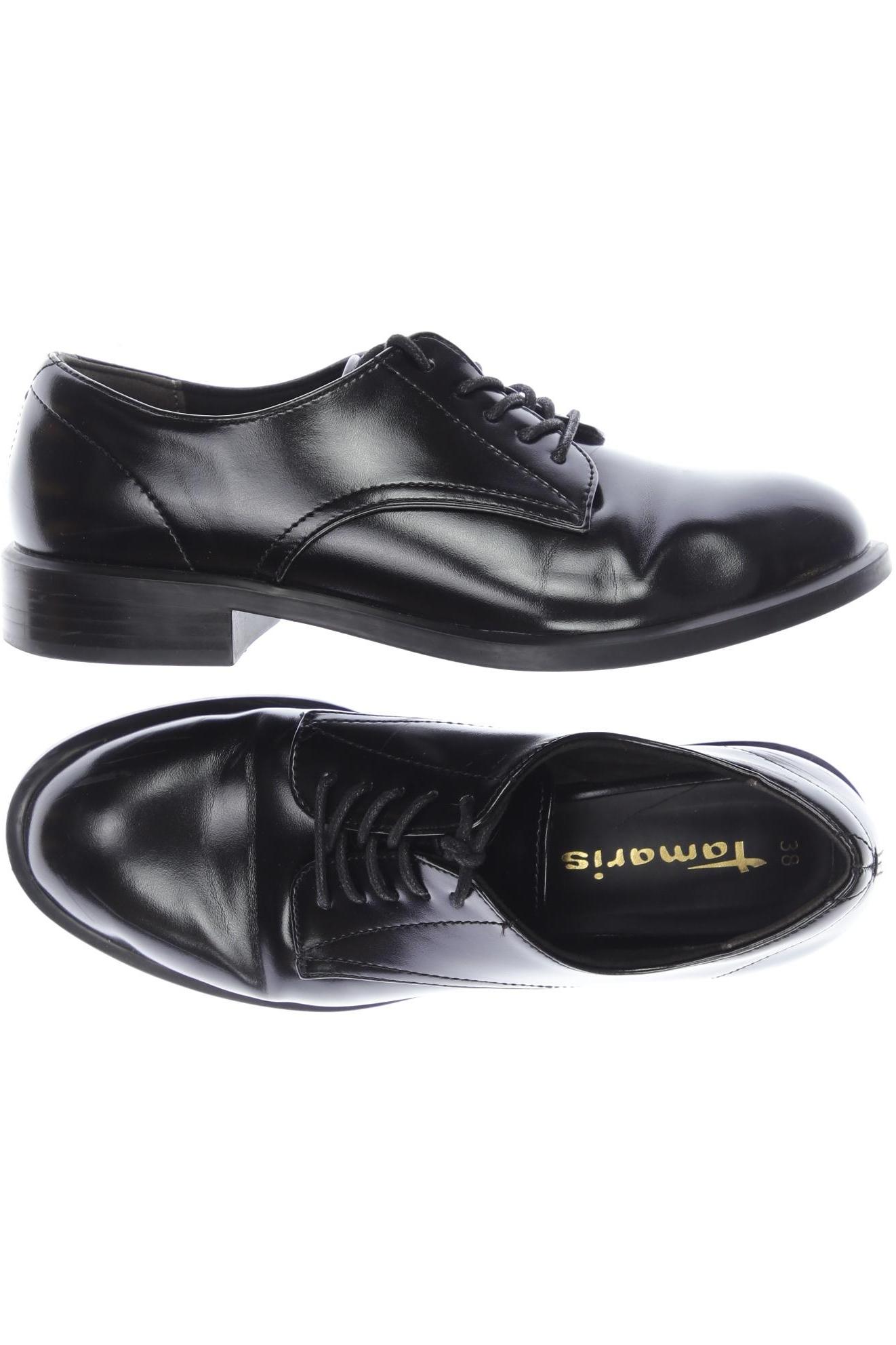 

Tamaris Damen Halbschuh, schwarz, Gr. 38