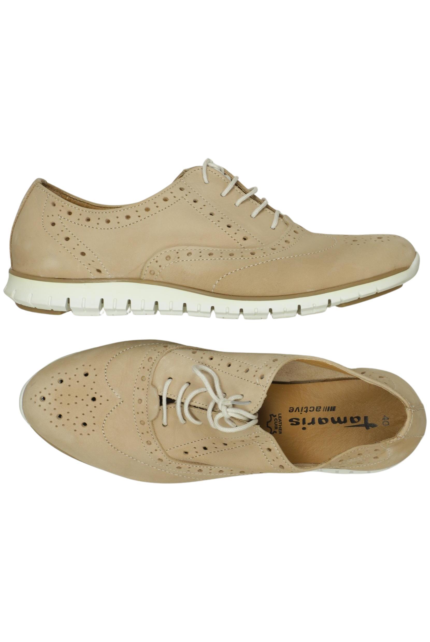 

Tamaris Damen Halbschuh, beige, Gr. 40