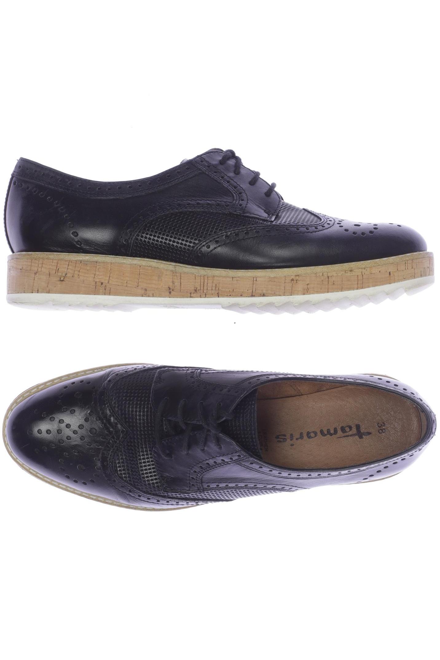 

Tamaris Damen Halbschuh, schwarz, Gr. 38