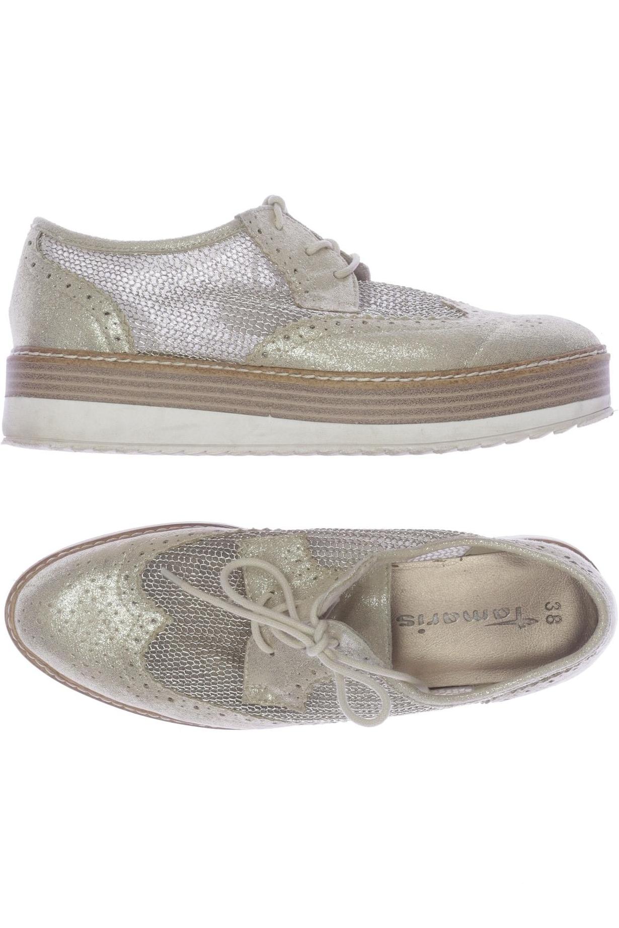 

Tamaris Damen Halbschuh, beige, Gr. 38