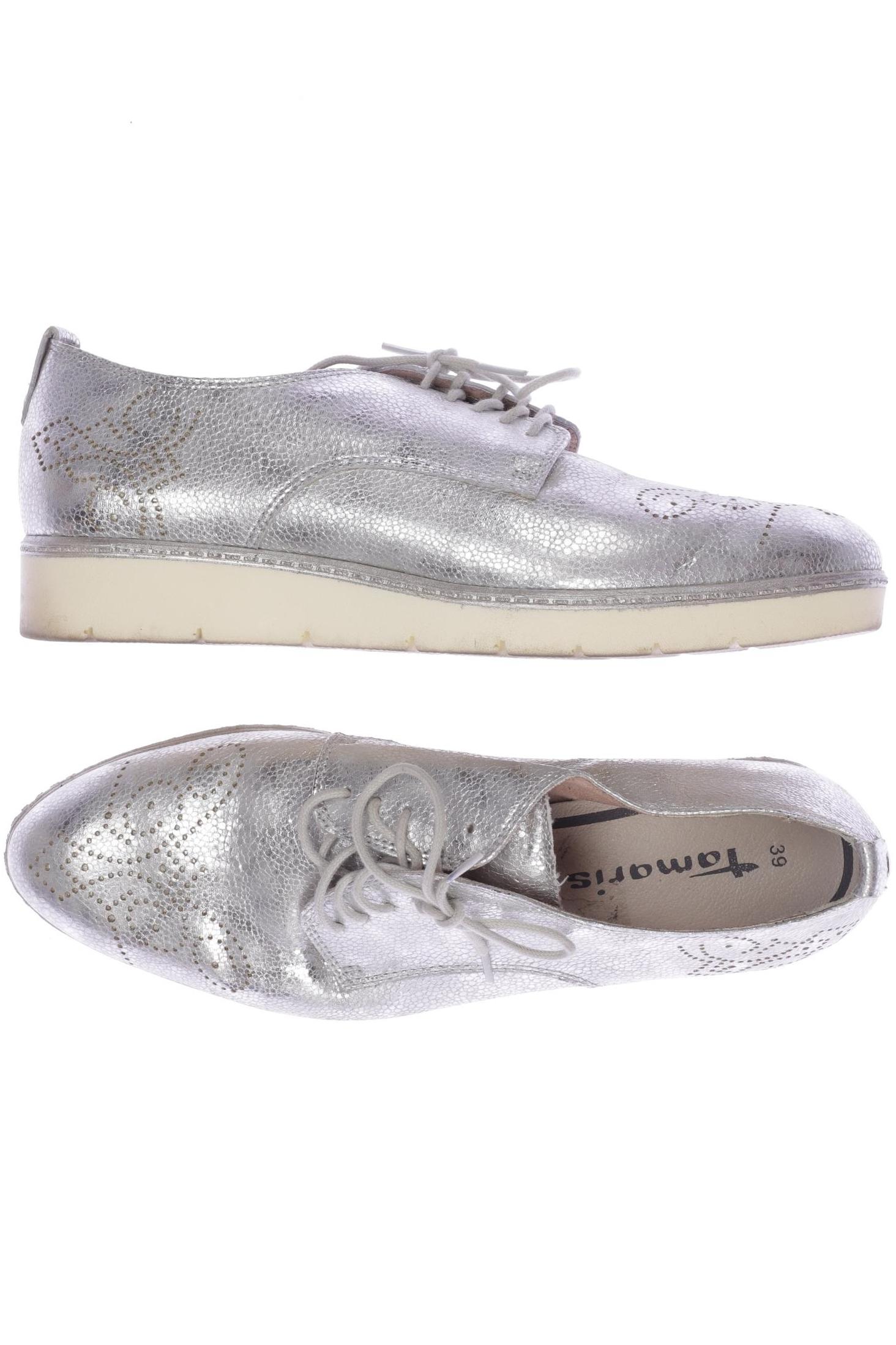 

Tamaris Damen Halbschuh, silber, Gr. 39