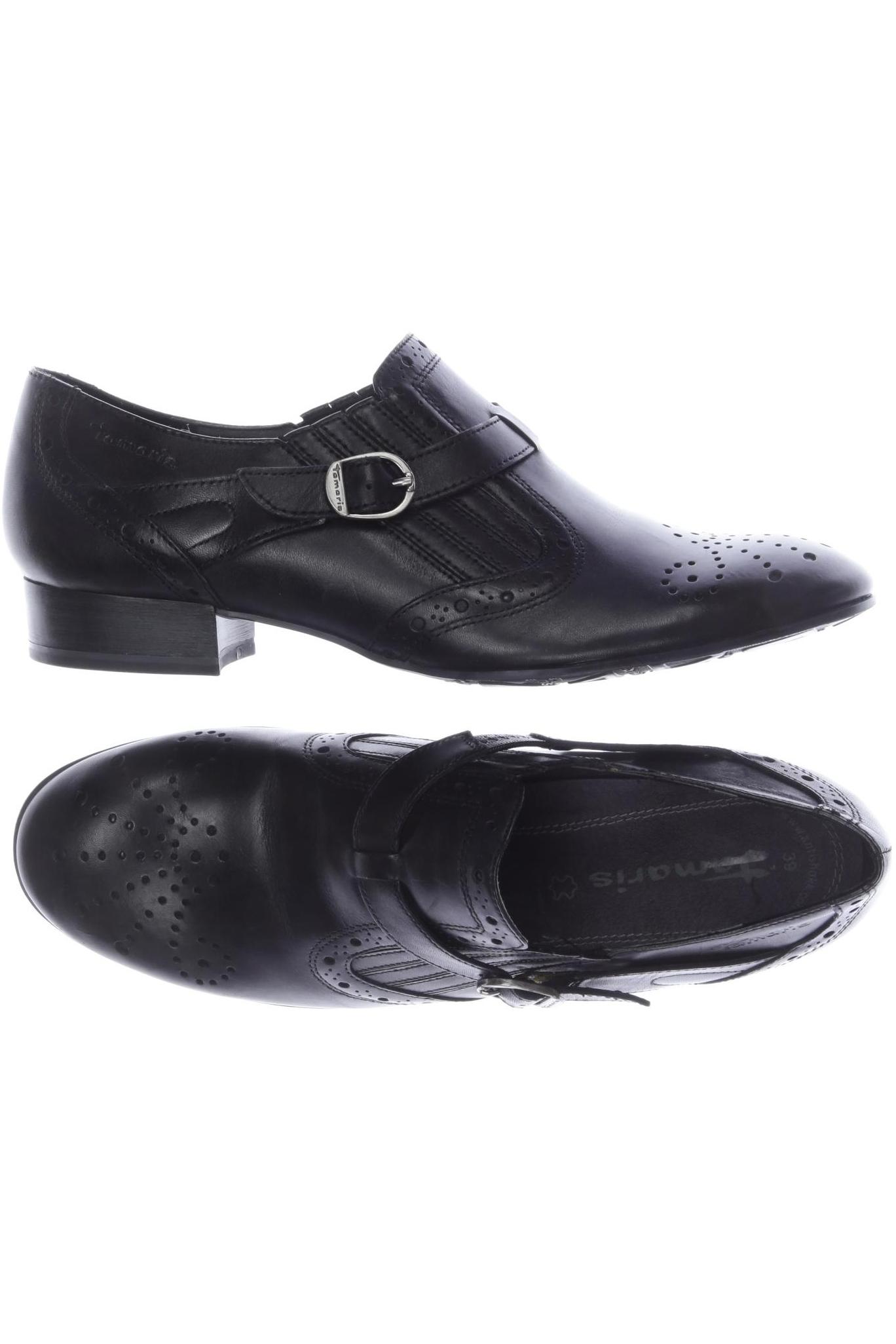 

Tamaris Damen Halbschuh, schwarz, Gr. 39
