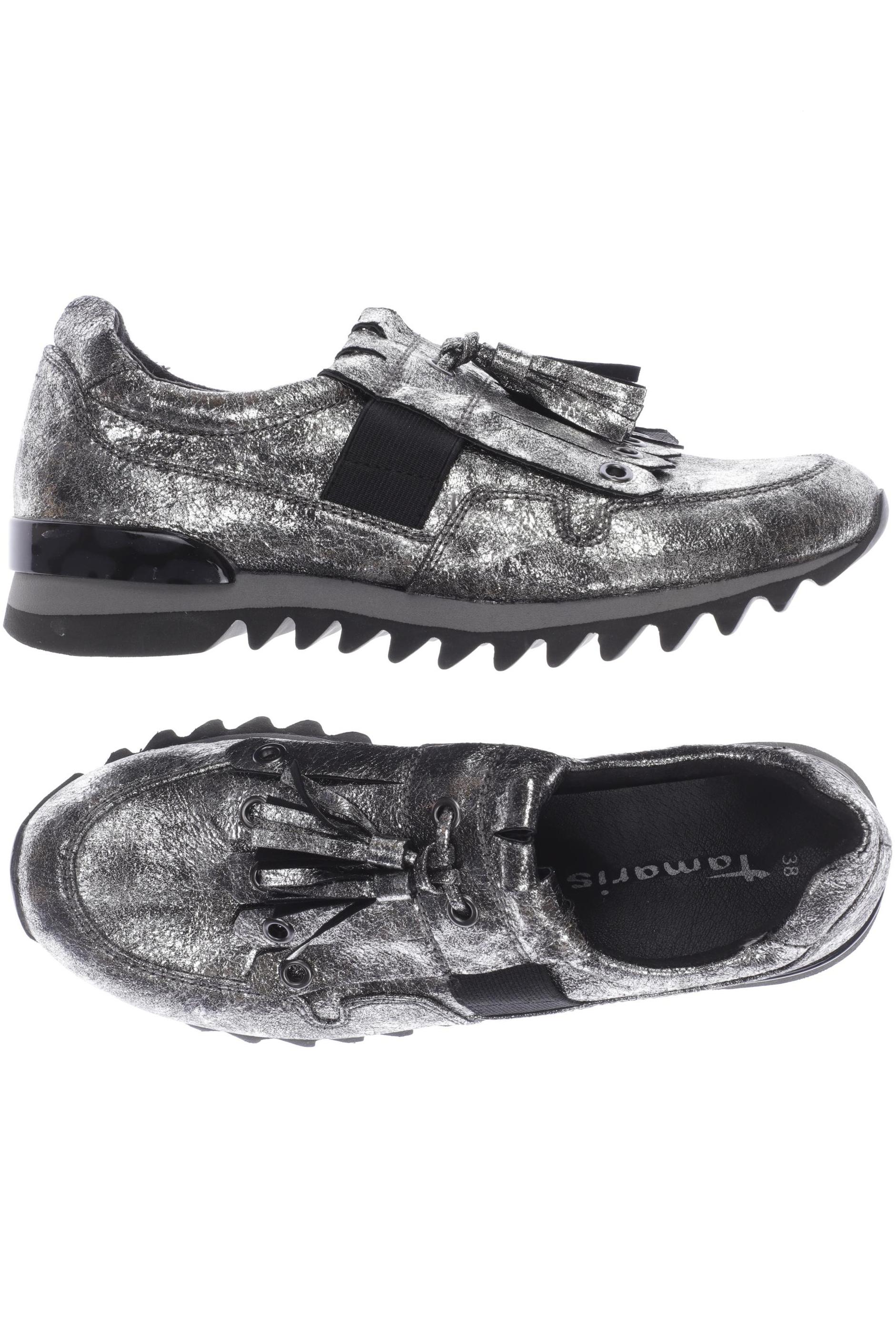 

Tamaris Damen Halbschuh, silber, Gr. 38