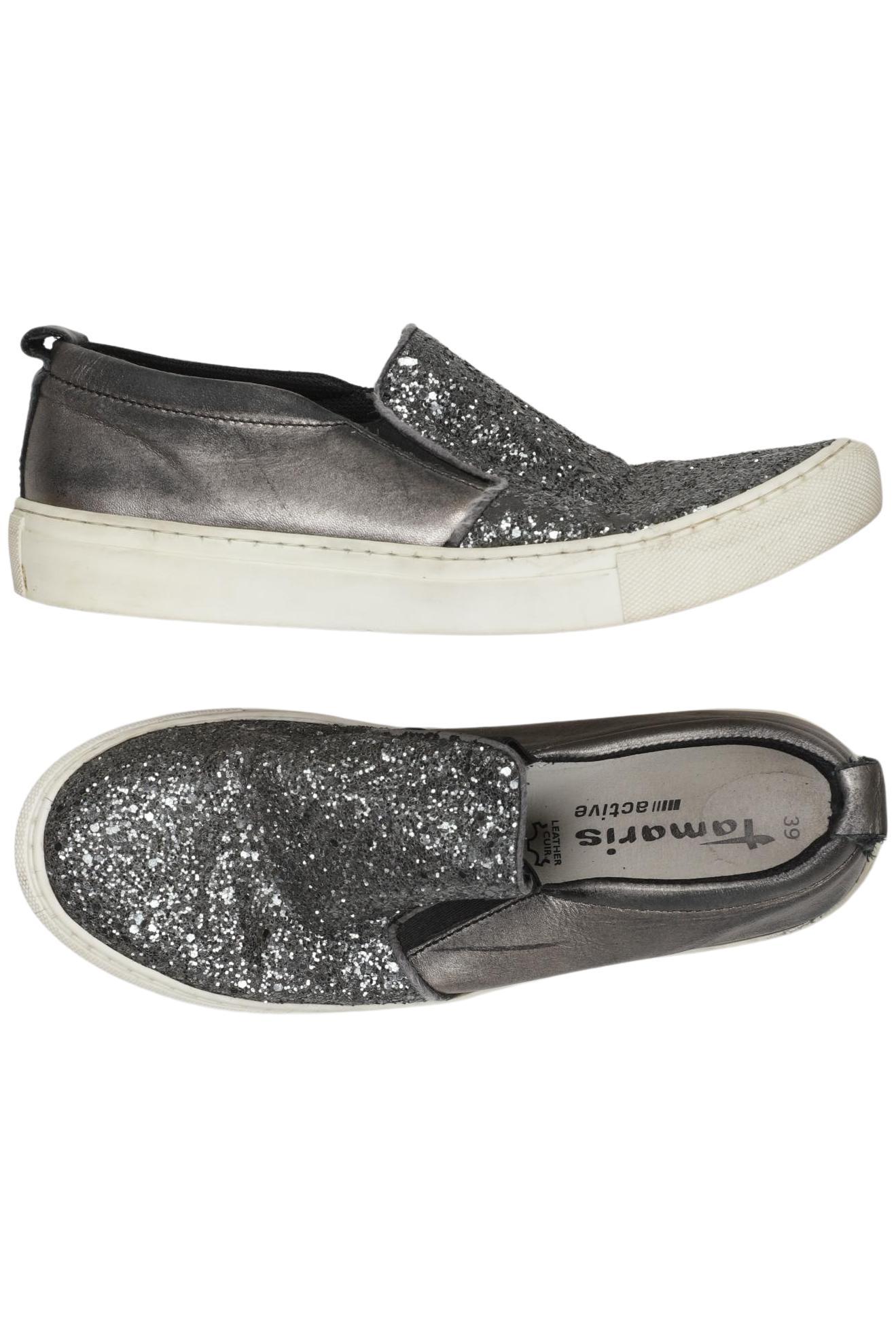 

Tamaris Damen Halbschuh, silber, Gr. 39