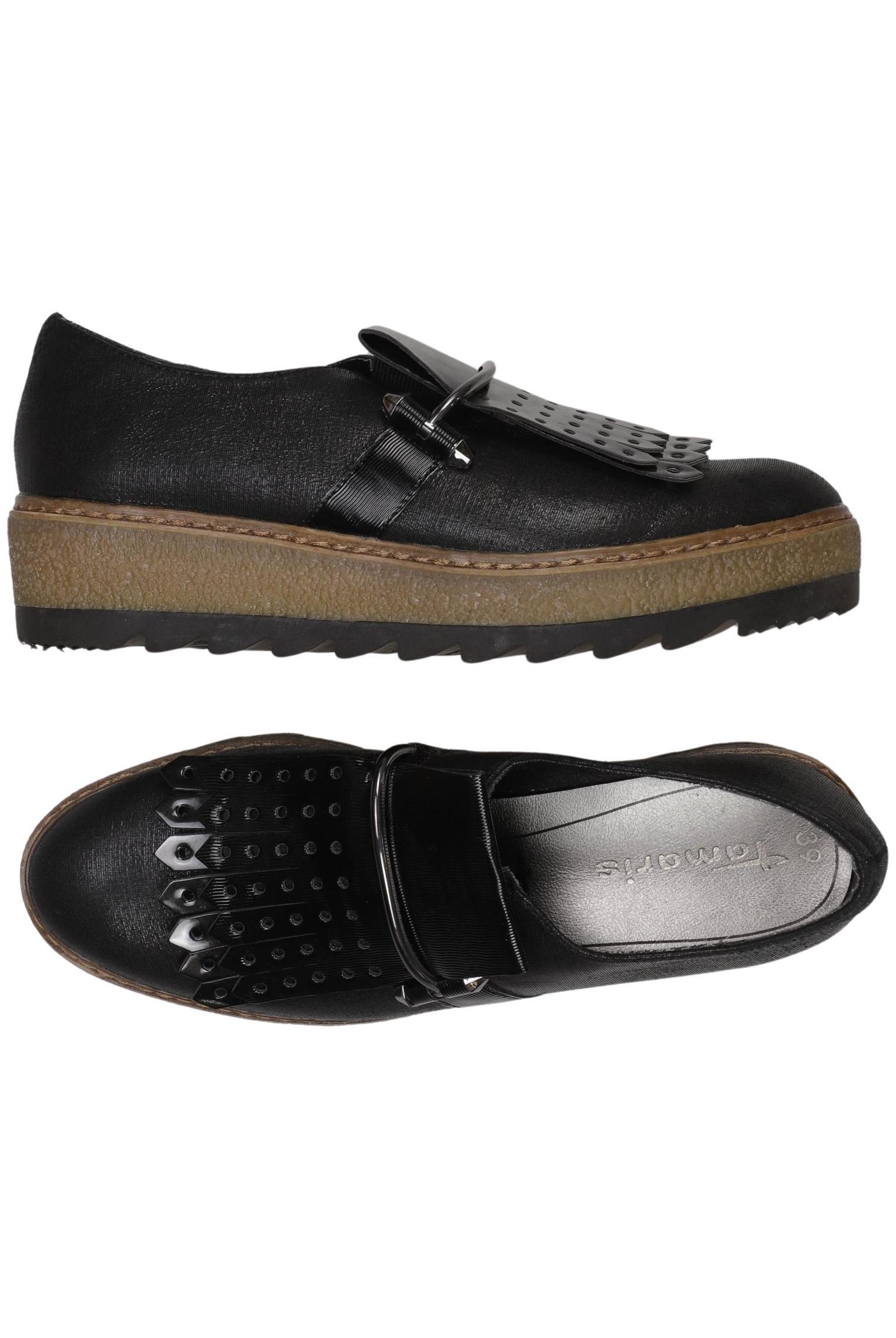 

Tamaris Damen Halbschuh, schwarz, Gr. 39