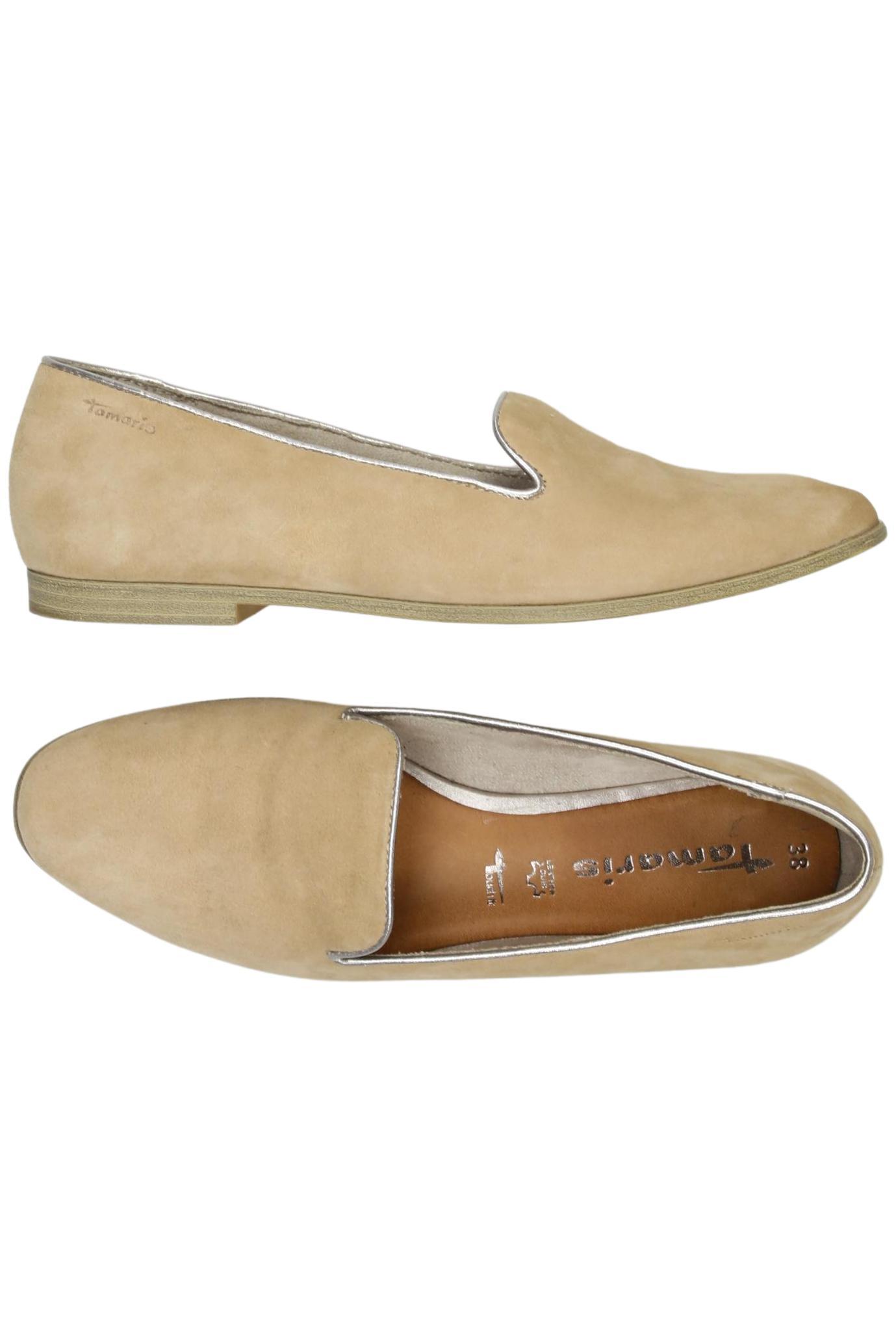 

Tamaris Damen Halbschuh, beige, Gr. 38