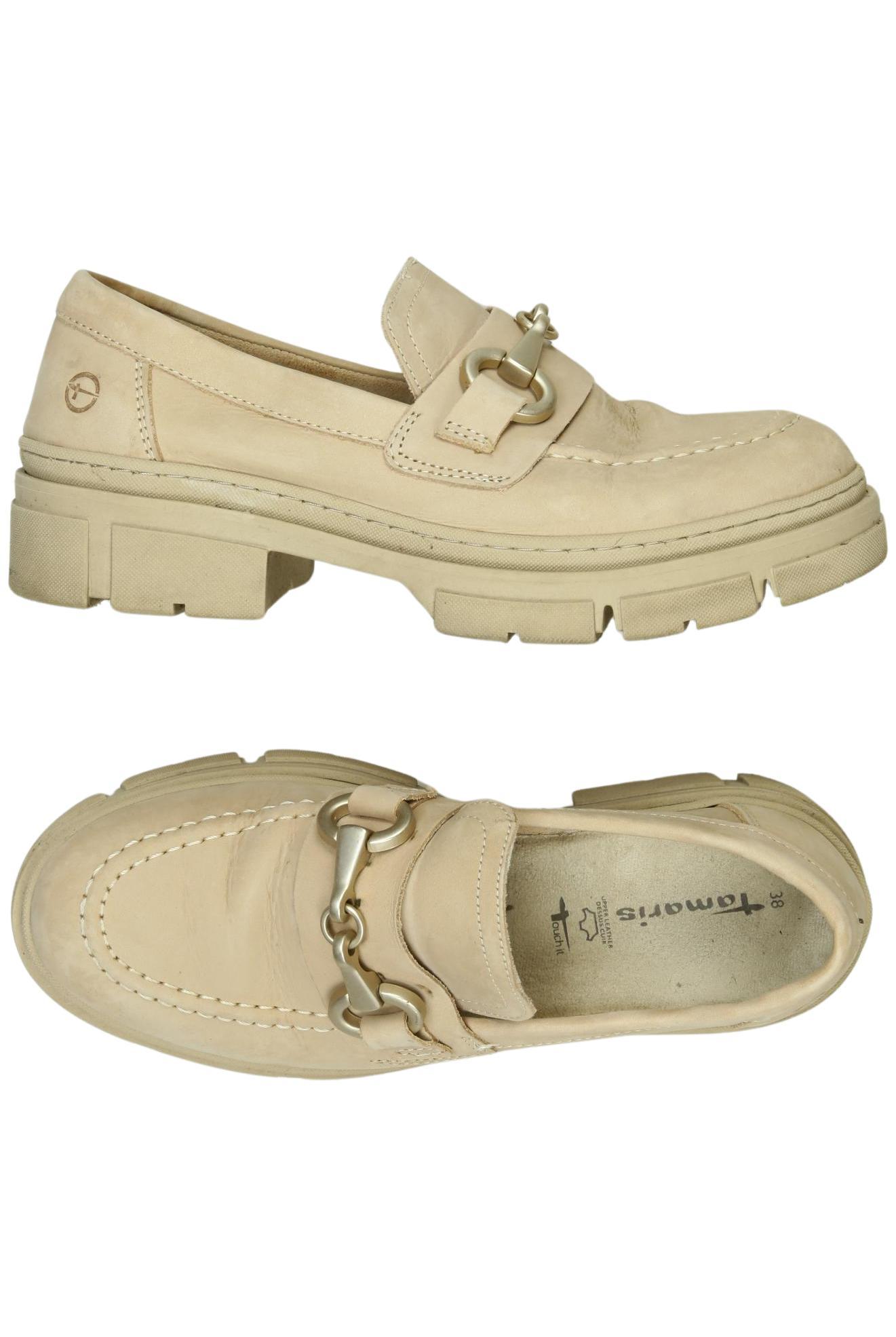 

Tamaris Damen Halbschuh, beige, Gr. 38