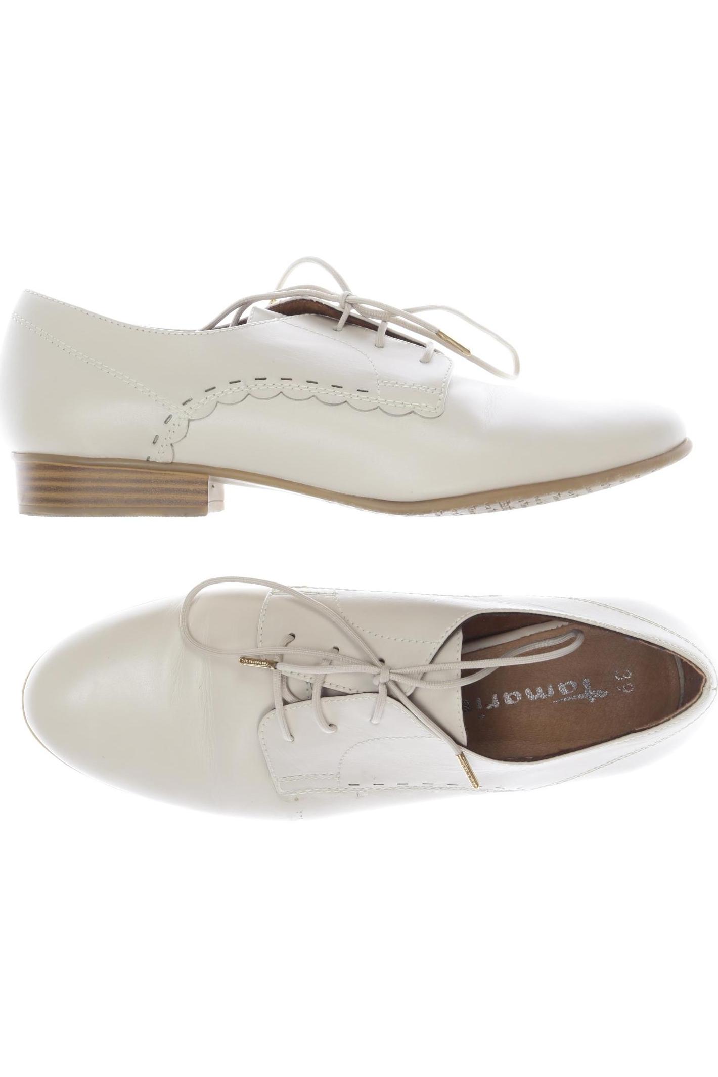 

Tamaris Damen Halbschuh, cremeweiß, Gr. 39