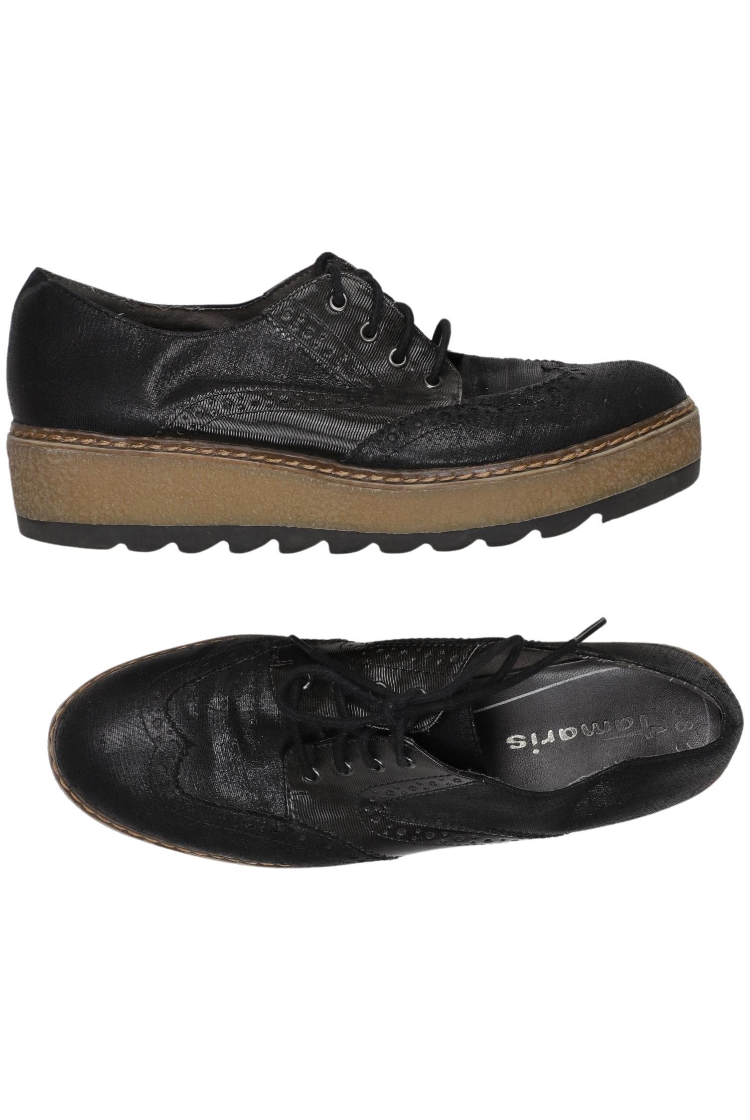 

Tamaris Damen Halbschuh, schwarz, Gr. 38