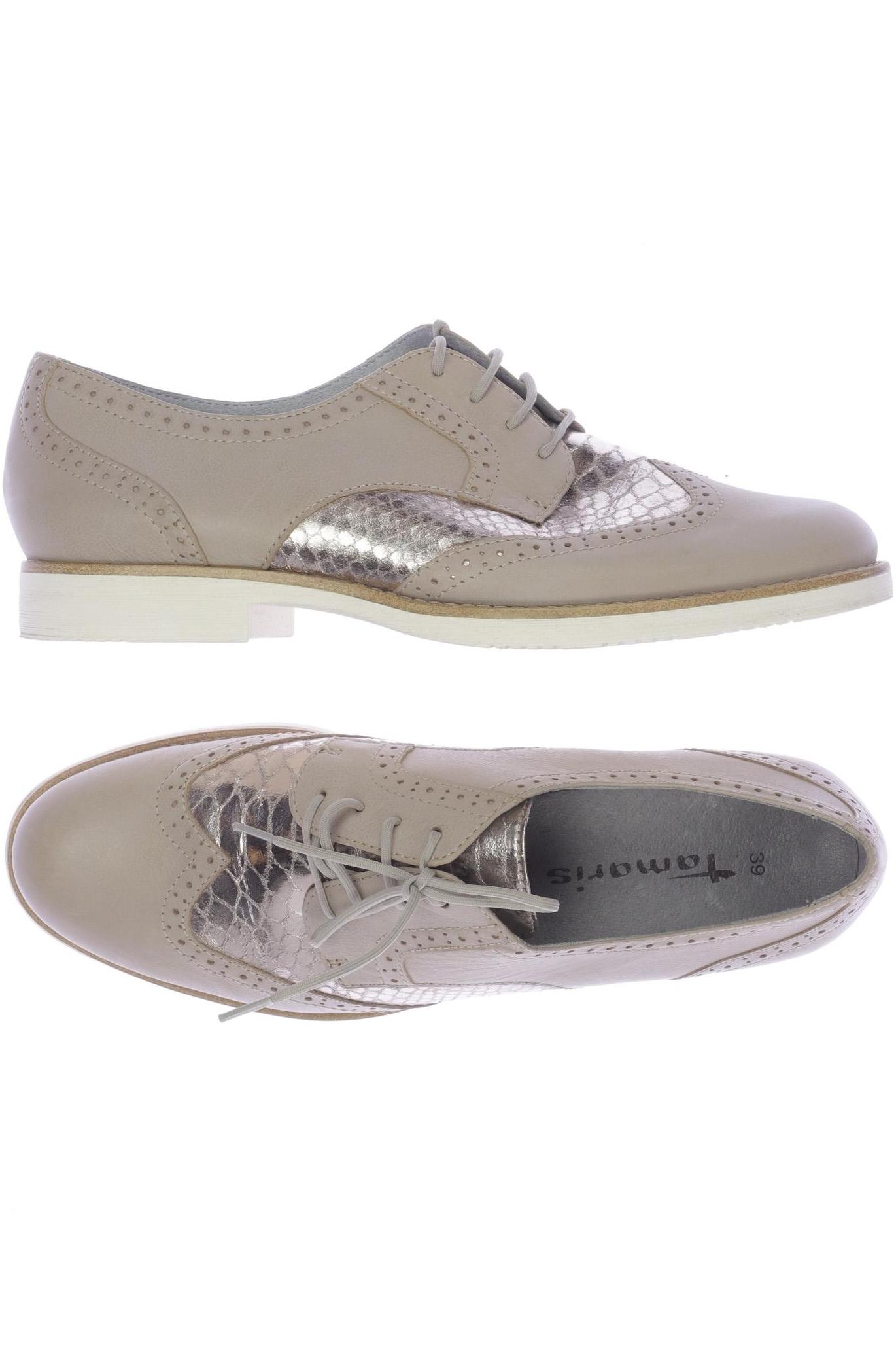 

Tamaris Damen Halbschuh, beige, Gr. 39