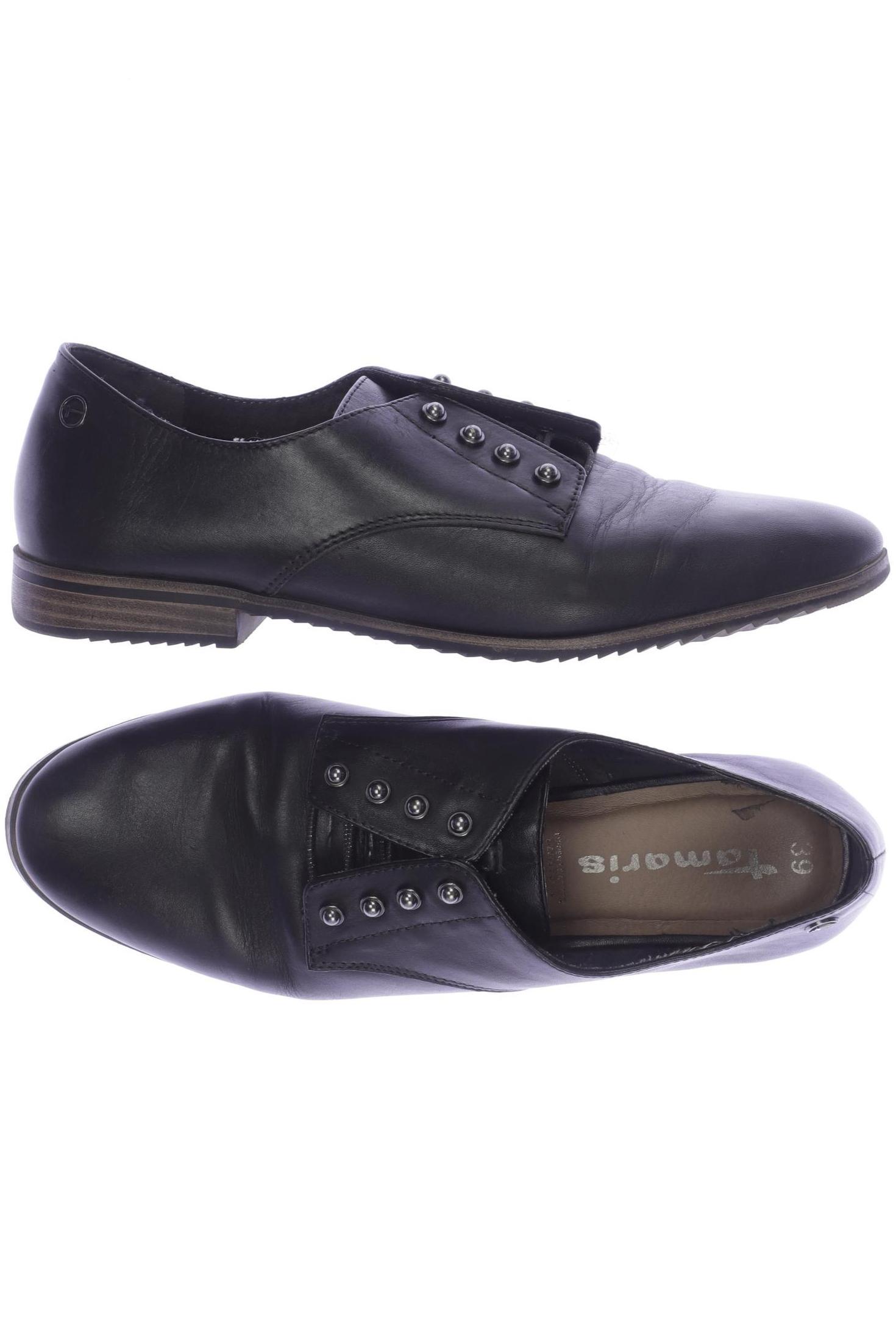 

Tamaris Damen Halbschuh, schwarz, Gr. 39