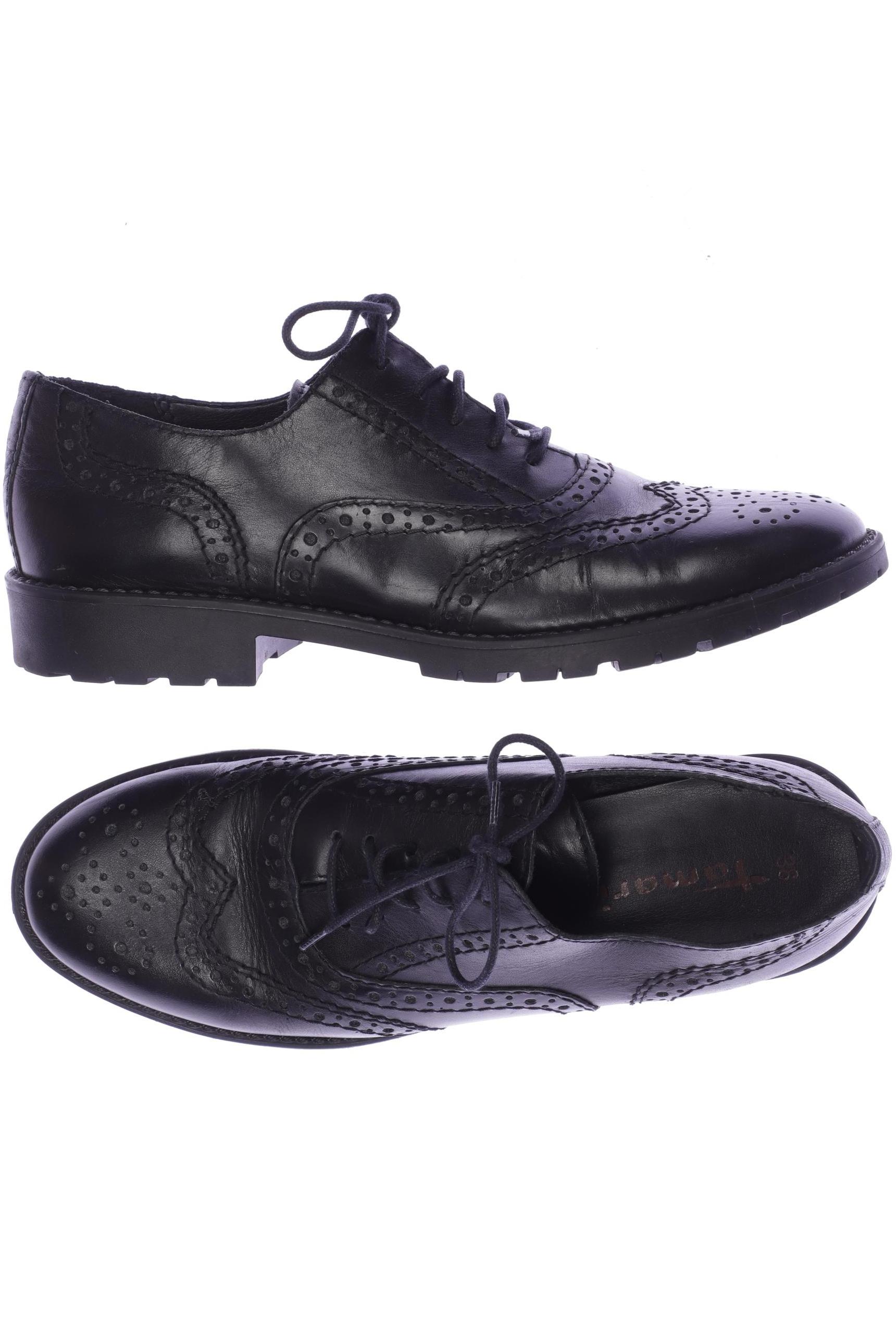 

Tamaris Damen Halbschuh, schwarz, Gr. 38