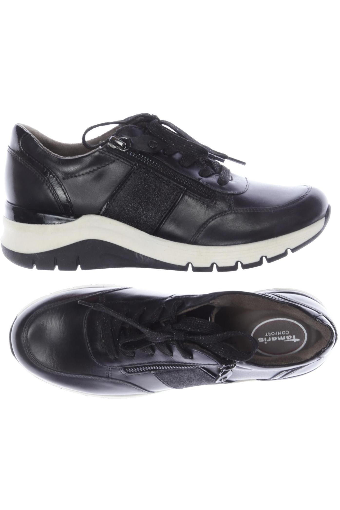

Tamaris Damen Halbschuh, schwarz, Gr. 38