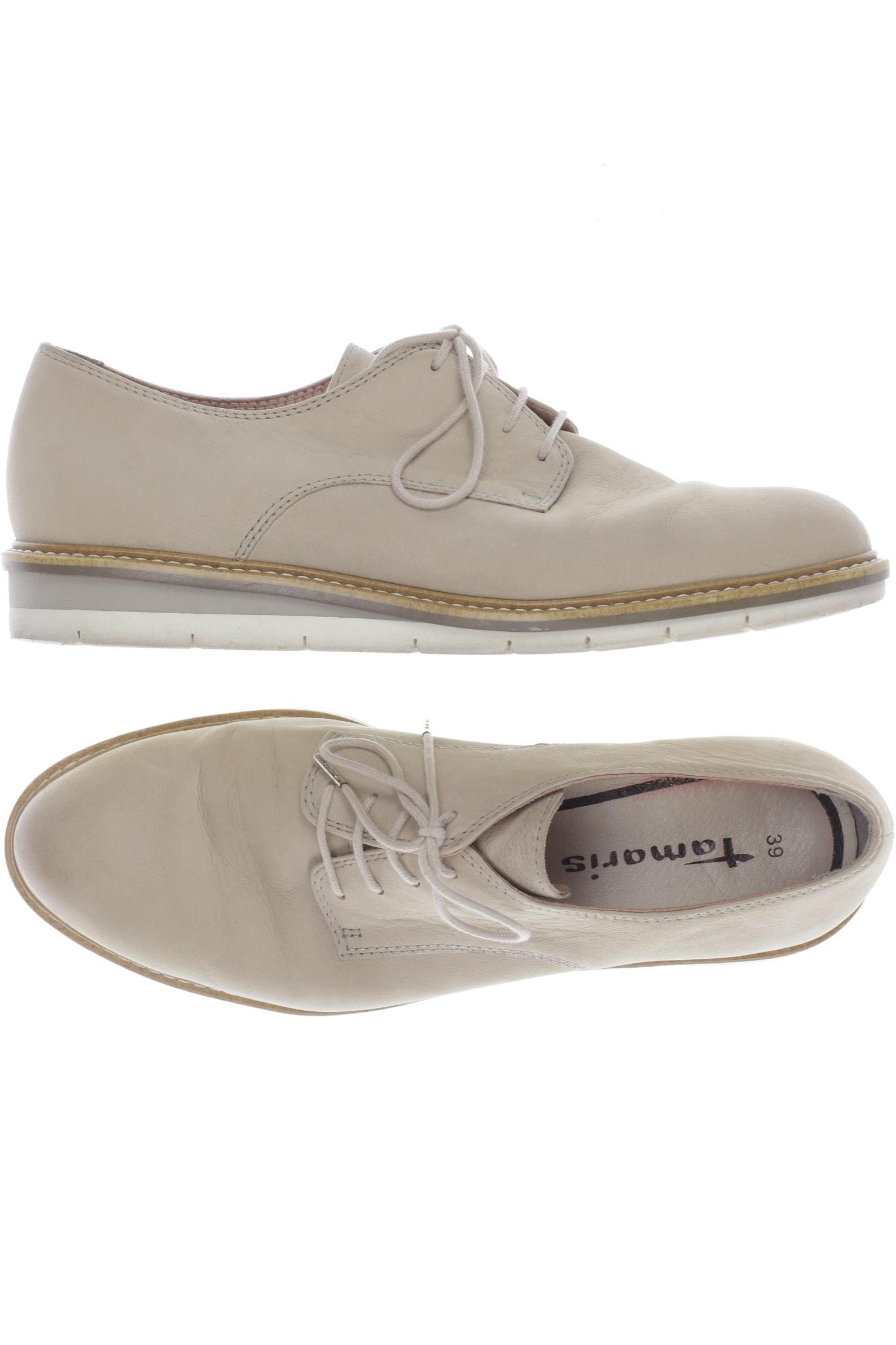 

Tamaris Damen Halbschuh, cremeweiß, Gr. 39