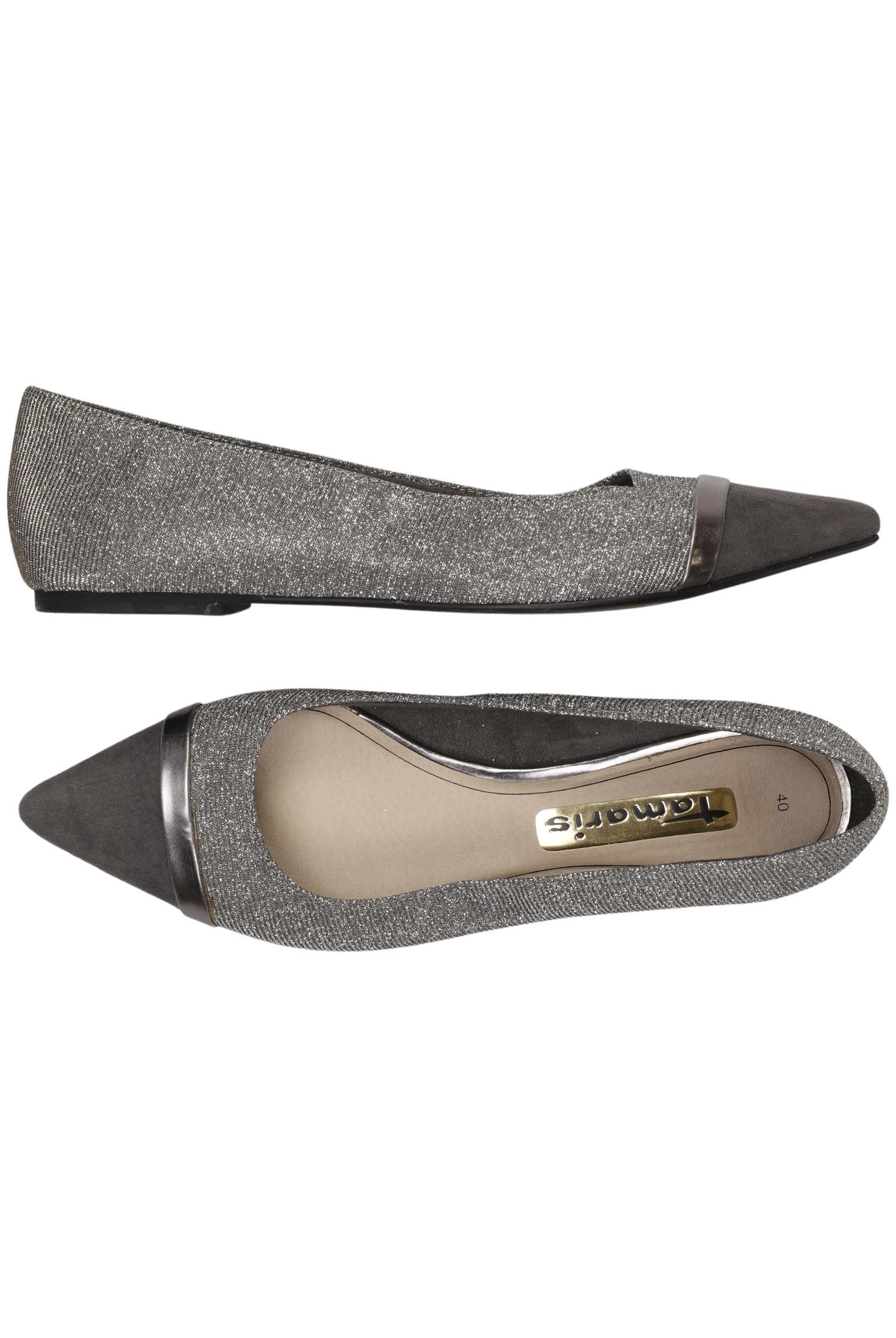 

Tamaris Damen Halbschuh, silber, Gr. 40