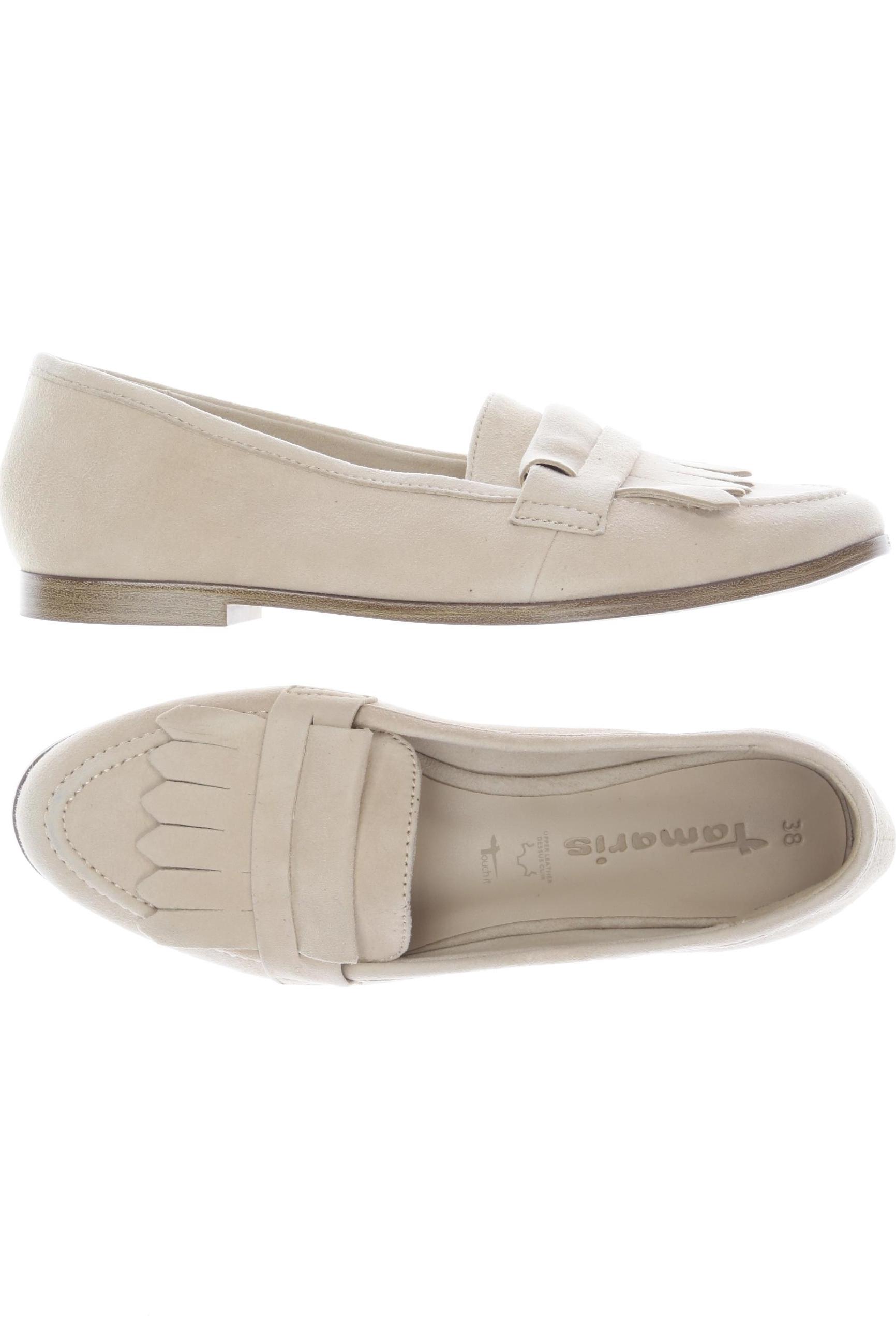 

Tamaris Damen Halbschuh, cremeweiß, Gr. 38