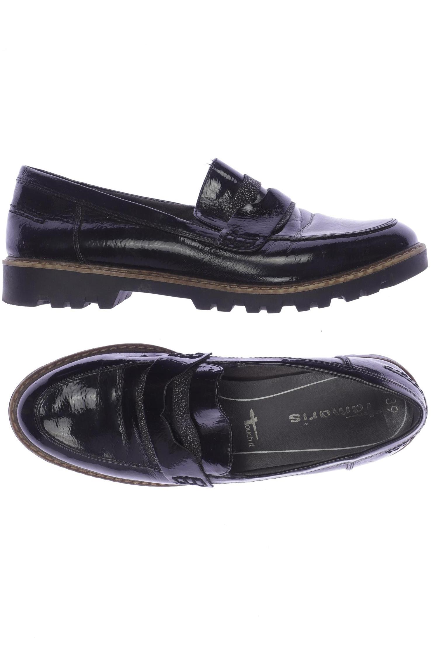 

Tamaris Damen Halbschuh, schwarz, Gr. 39