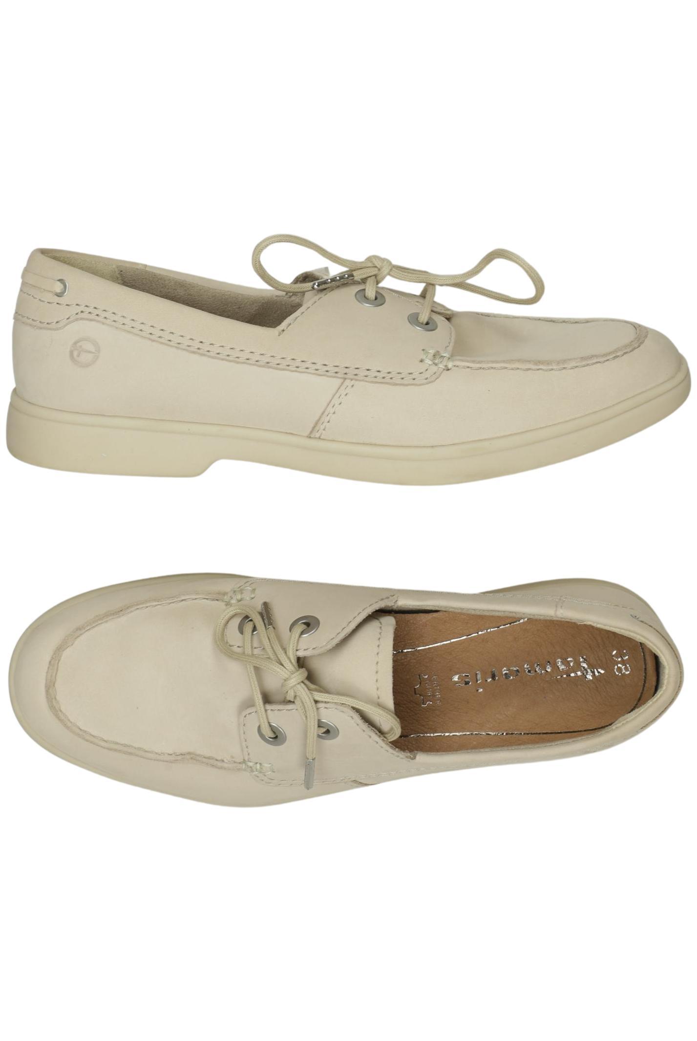 

Tamaris Damen Halbschuh, cremeweiß, Gr. 38