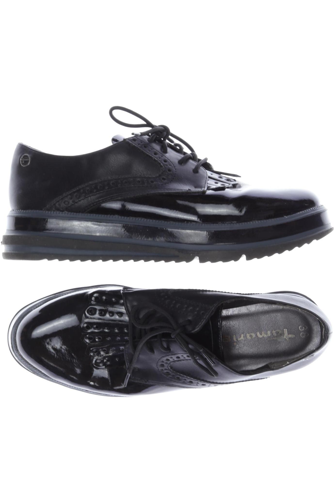 

Tamaris Damen Halbschuh, schwarz, Gr. 38