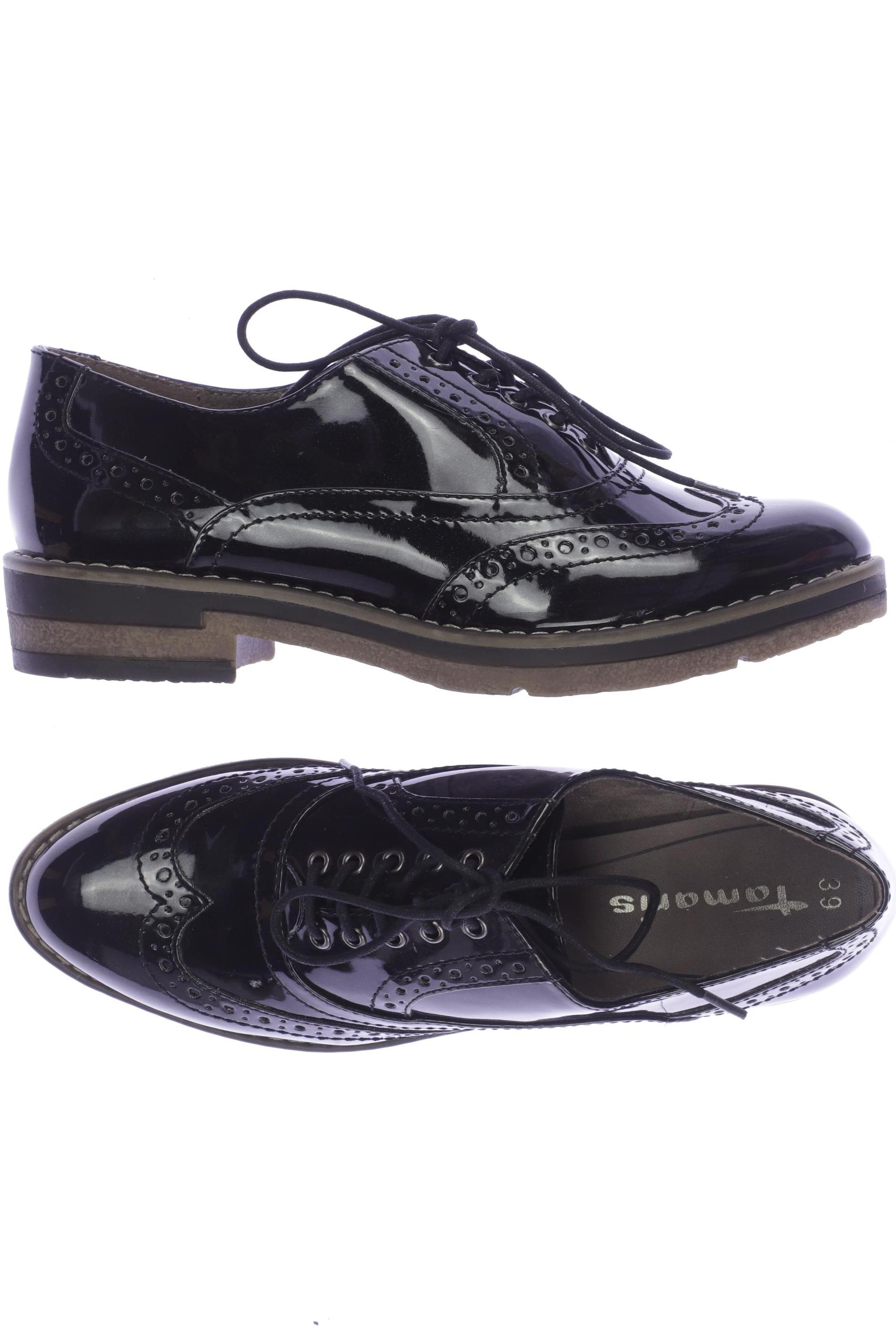 

Tamaris Damen Halbschuh, schwarz, Gr. 39.5