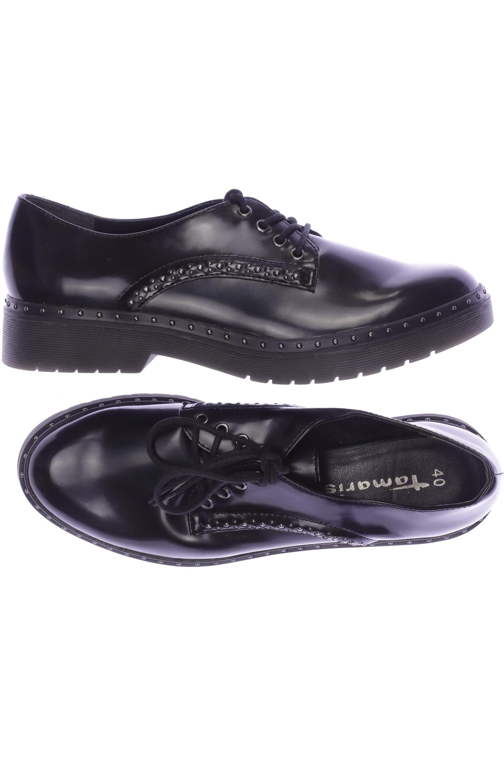 

Tamaris Damen Halbschuh, schwarz, Gr. 40