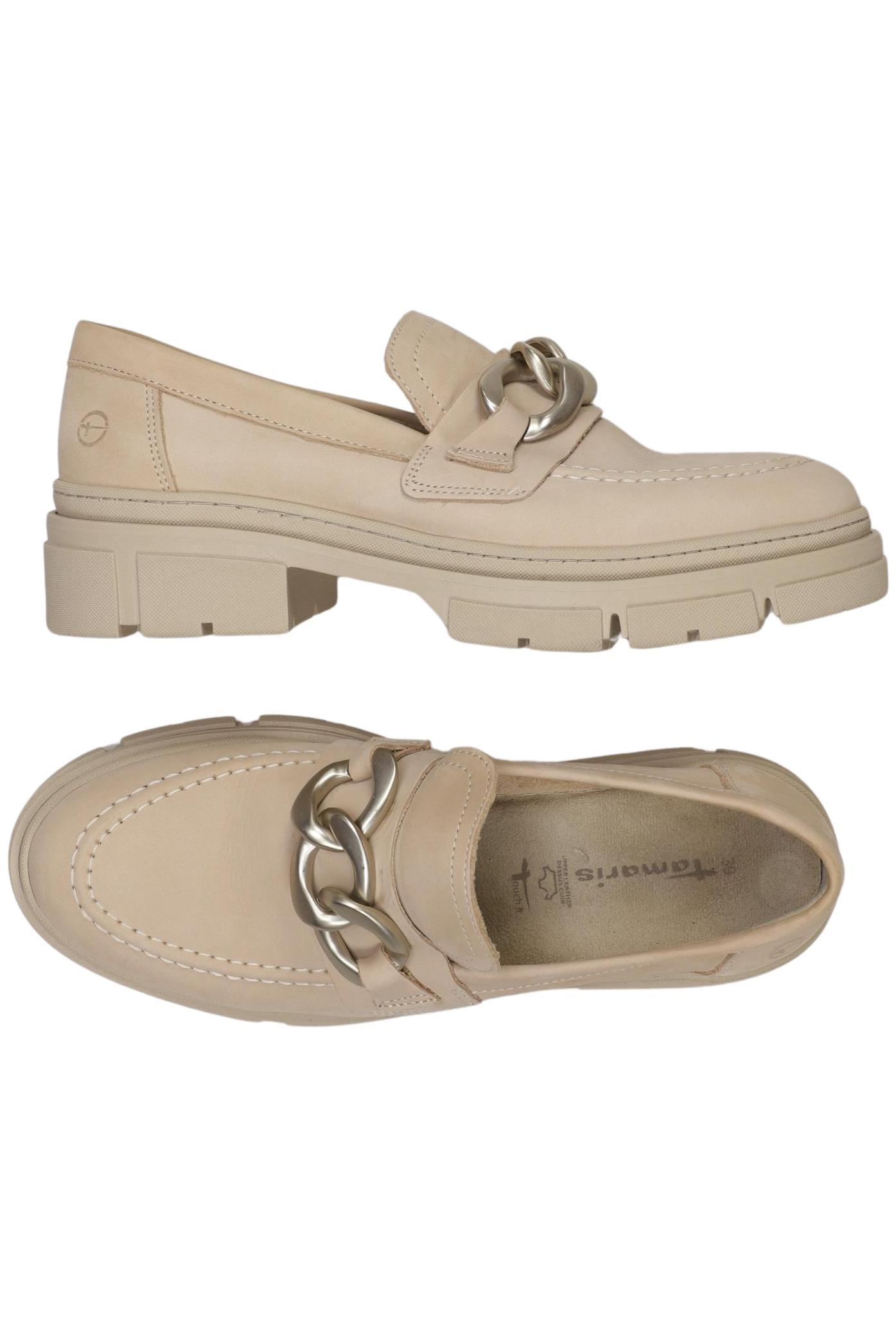 

Tamaris Damen Halbschuh, beige, Gr. 39
